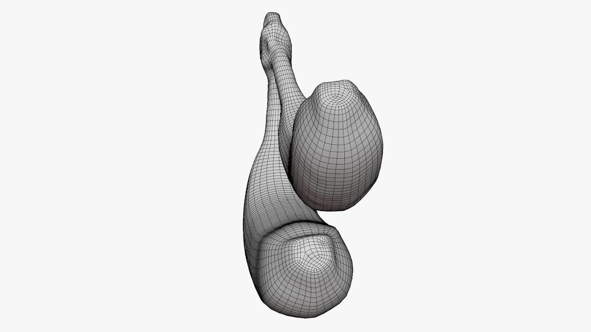 Two Fresh Yellow Bananas 3D Model