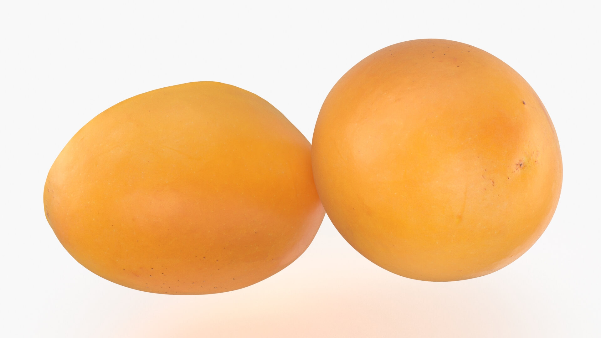 Whole and Half Marian Plum 3D Model