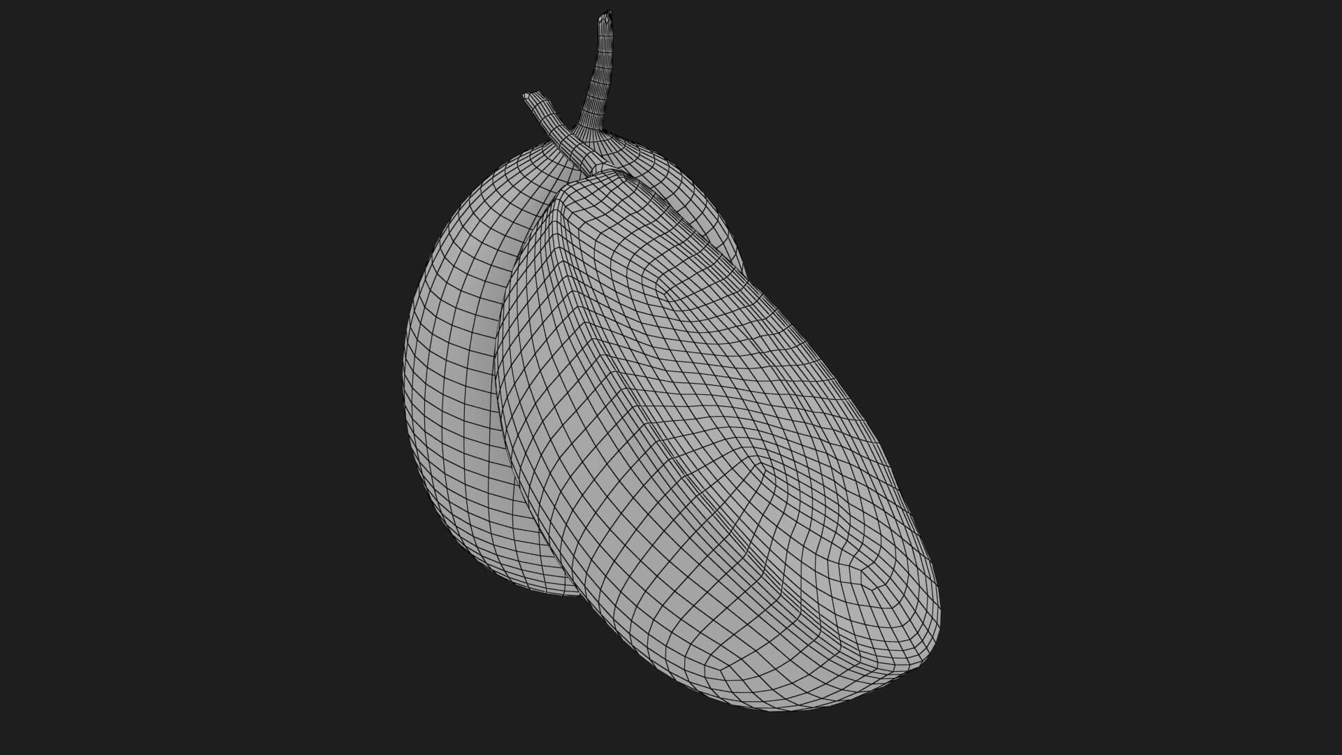 Whole and Half Marian Plum 3D Model