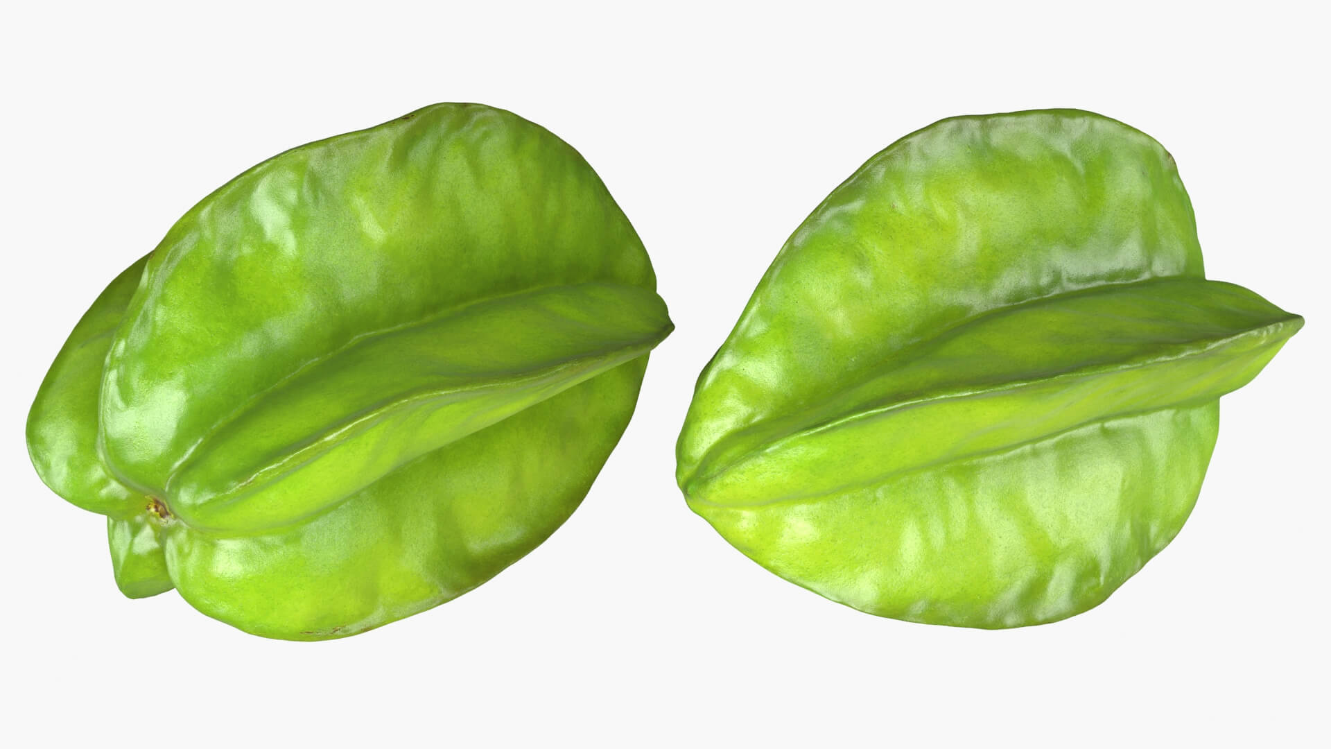 Whole Star Fruit 3D Model