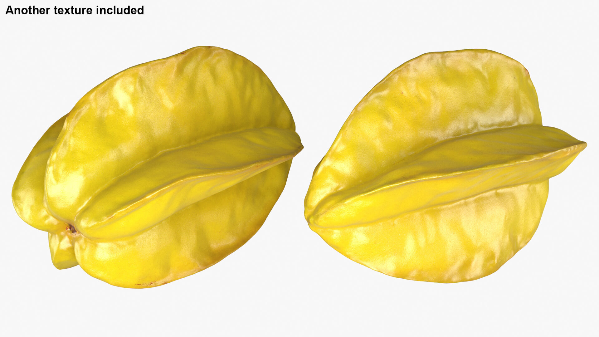 Whole Star Fruit 3D Model