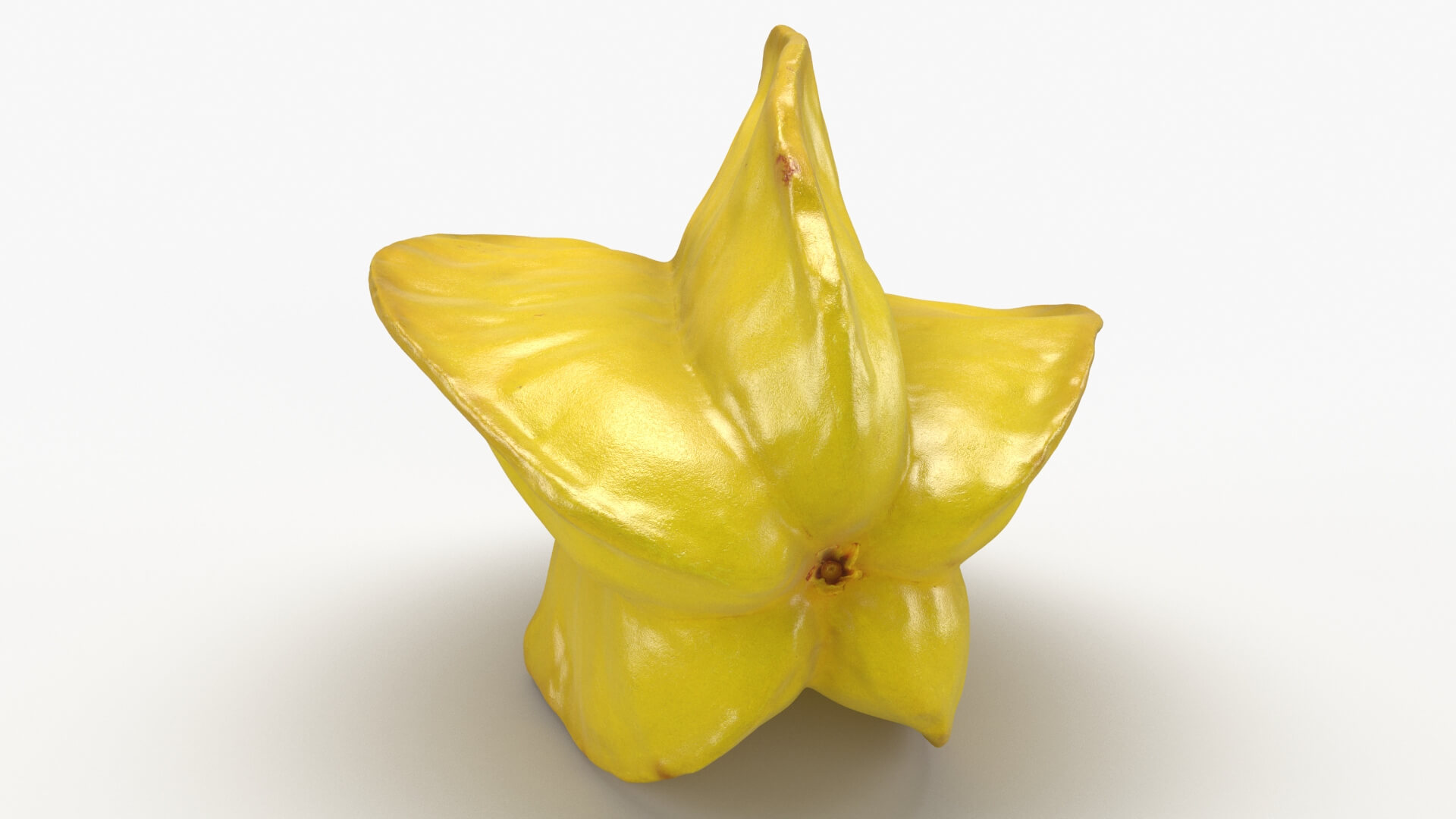 Whole Star Fruit 3D Model