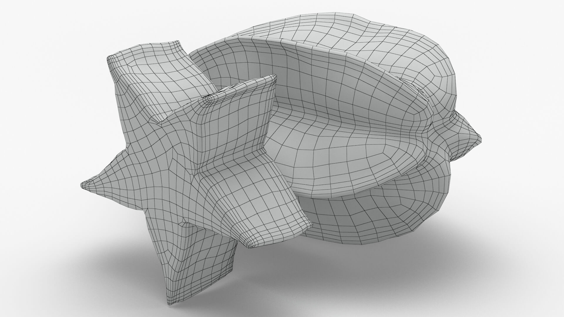 Yellow Star Fruit and Slice 3D Model