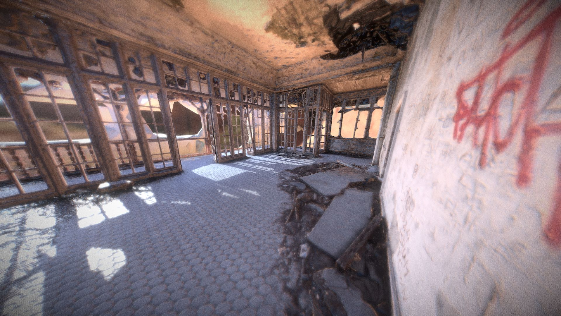 Abandonned Mussolinis house 3D Model
