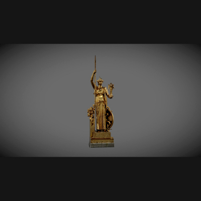 Athena Gold statue from Porte Dor&eacute;e (1931)