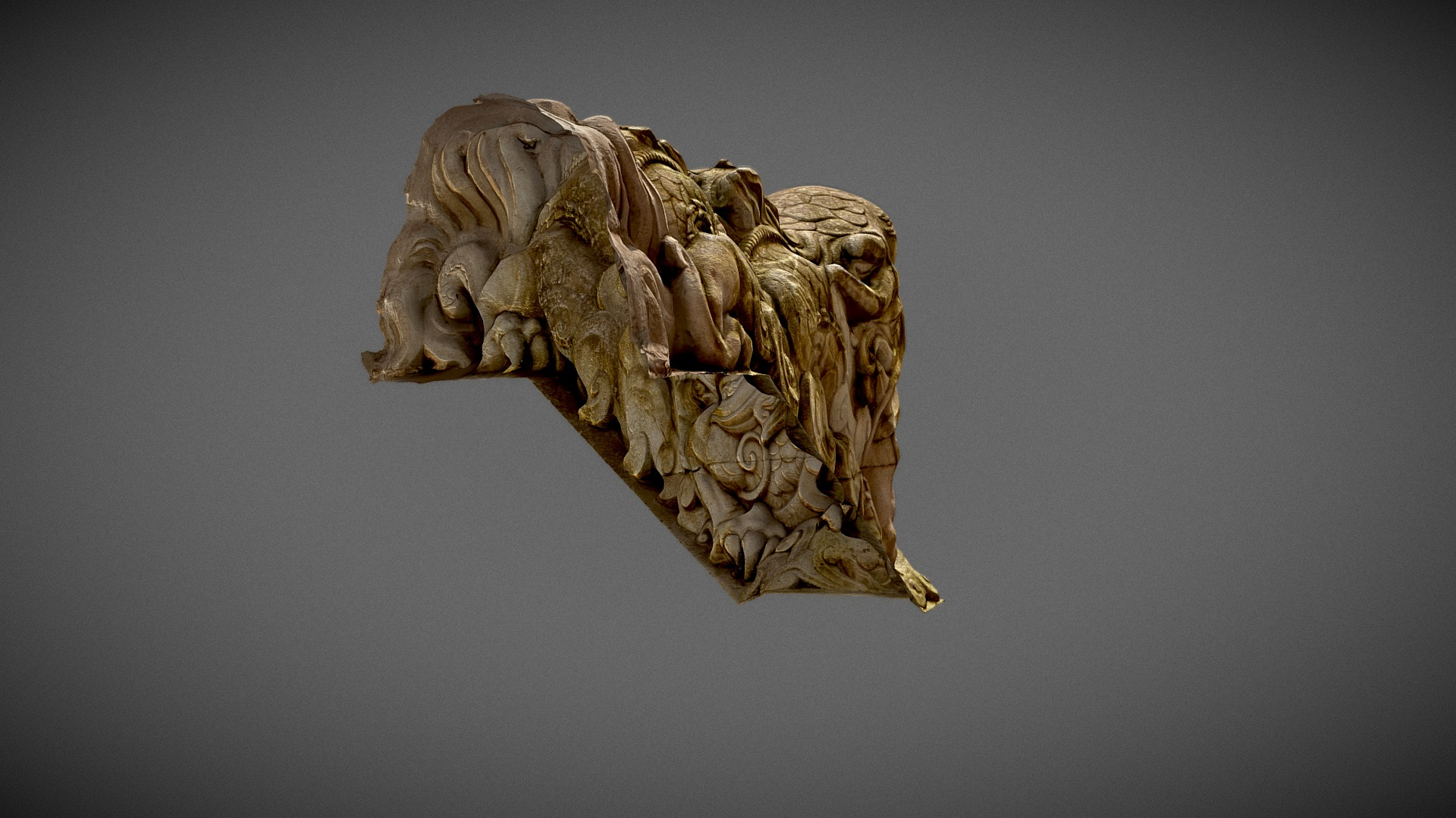 Chinese Dragon Sculpture 3D Model