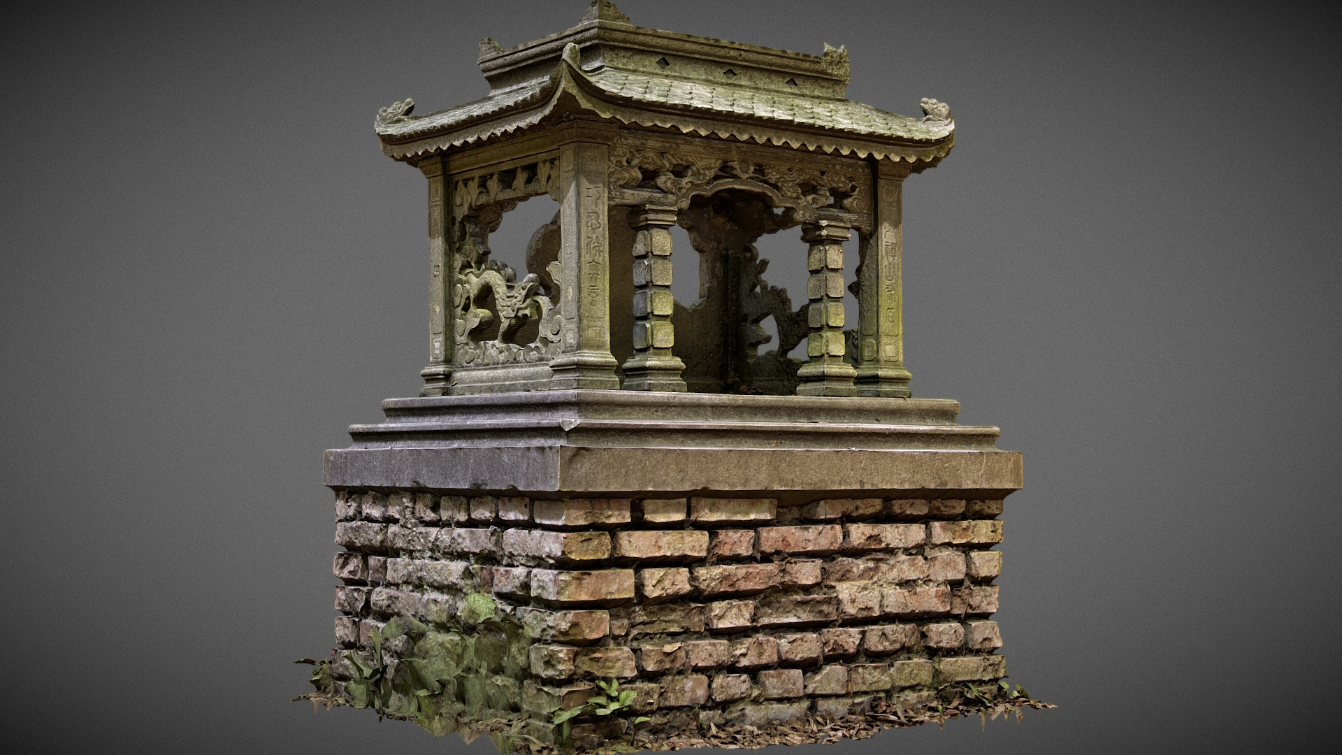 Chinese Funeral Pagodon 3D Model