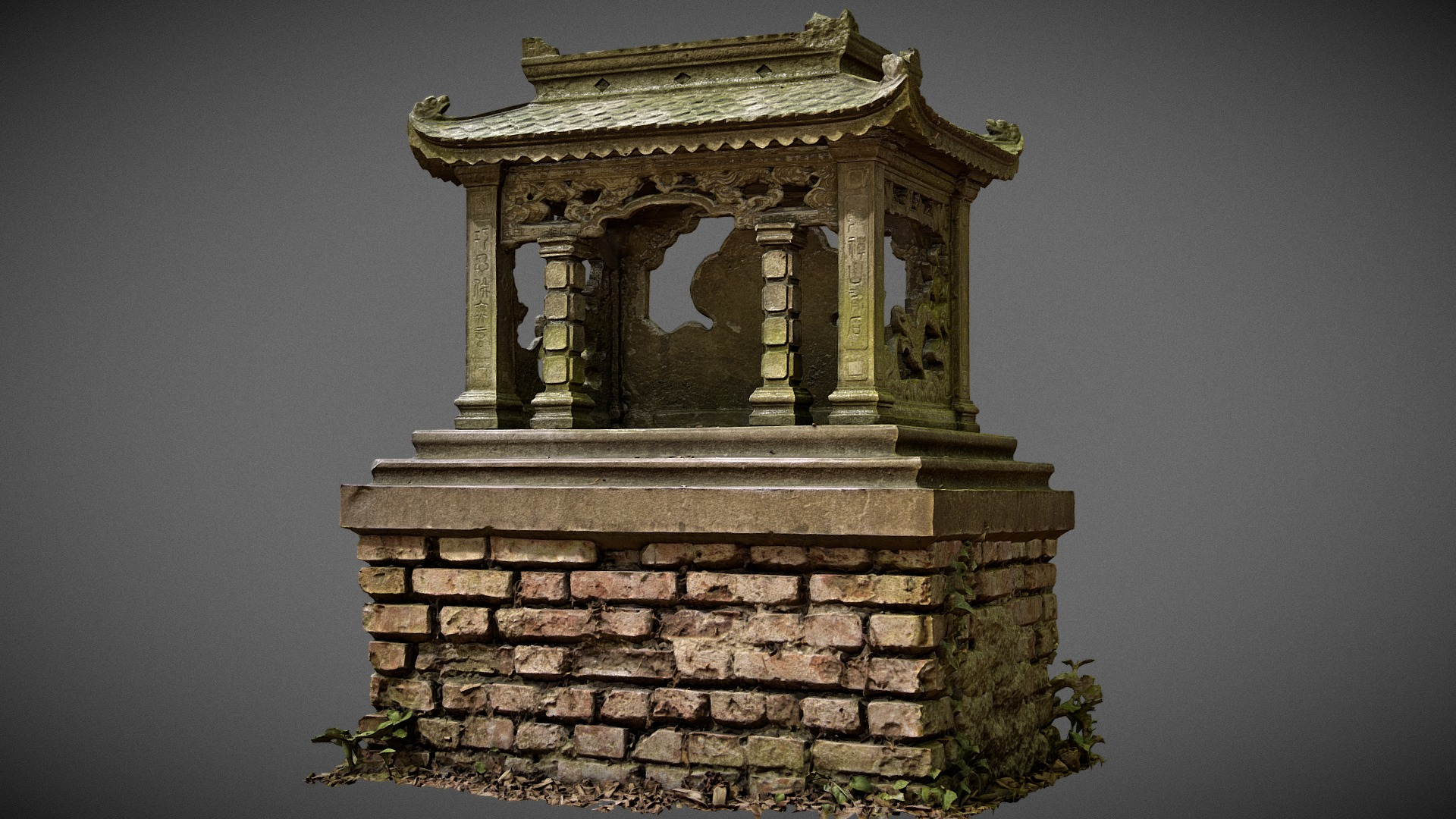 Chinese Funeral Pagodon 3D Model