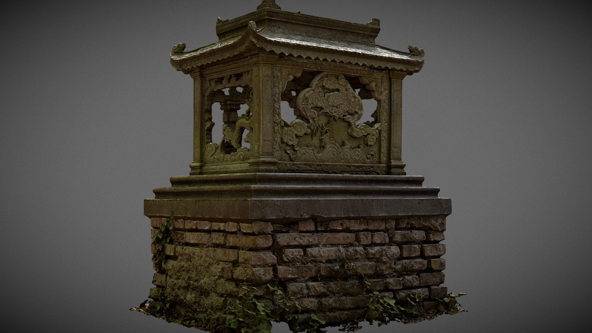 Chinese Funeral Pagodon 3D Model
