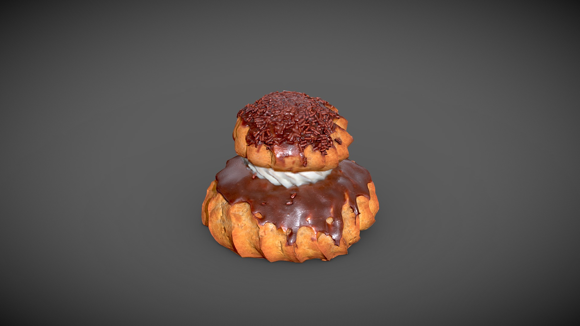 Chocolate Nun 3D Model