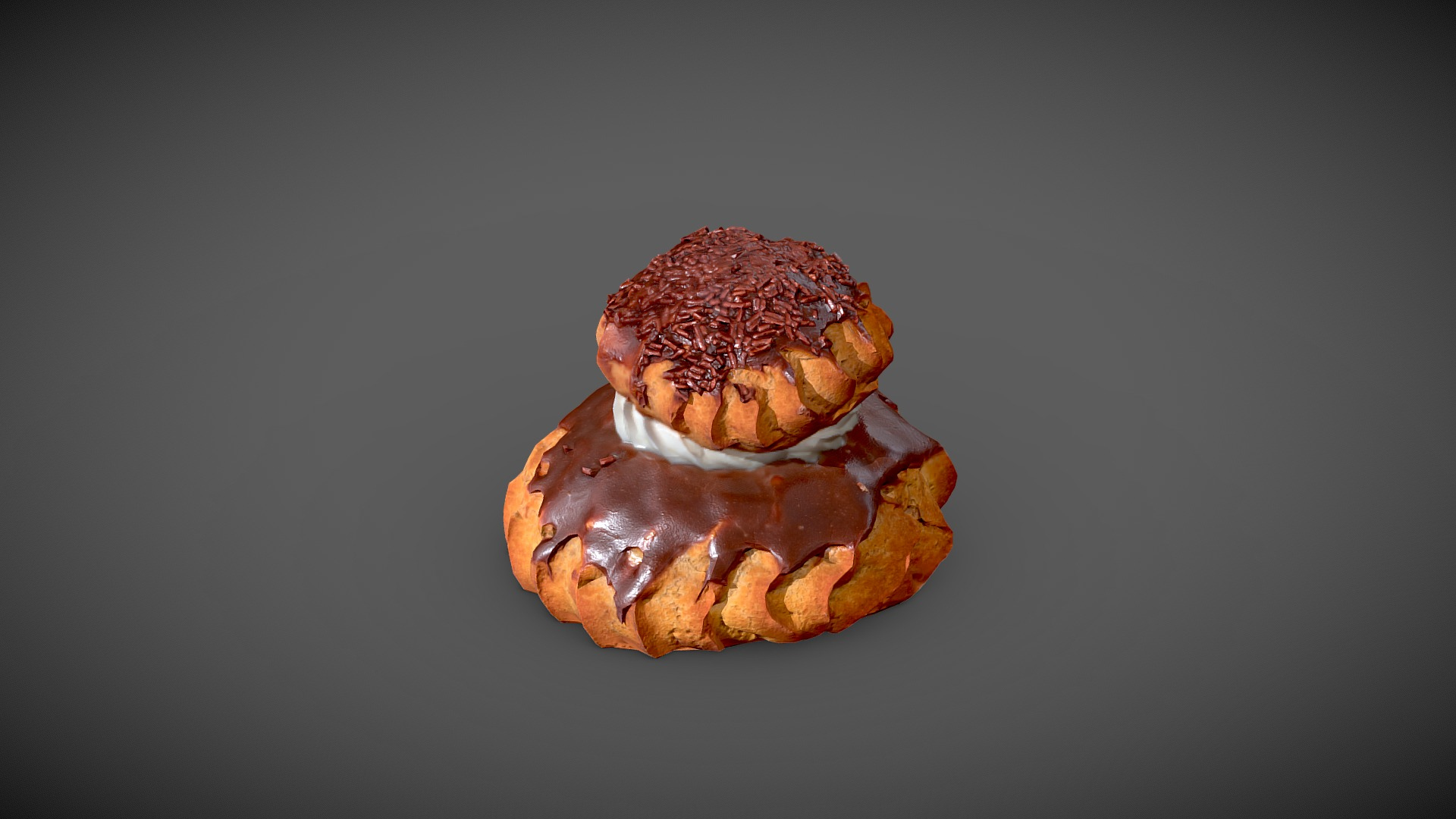 Chocolate Nun 3D Model