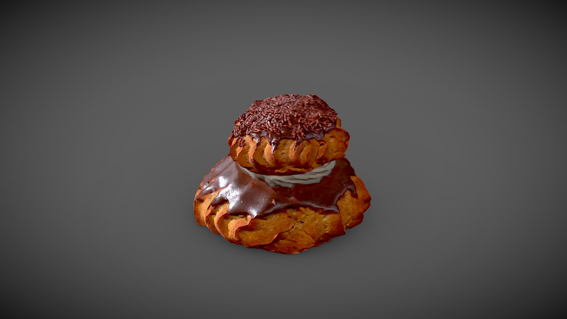 Chocolate Nun 3D Model