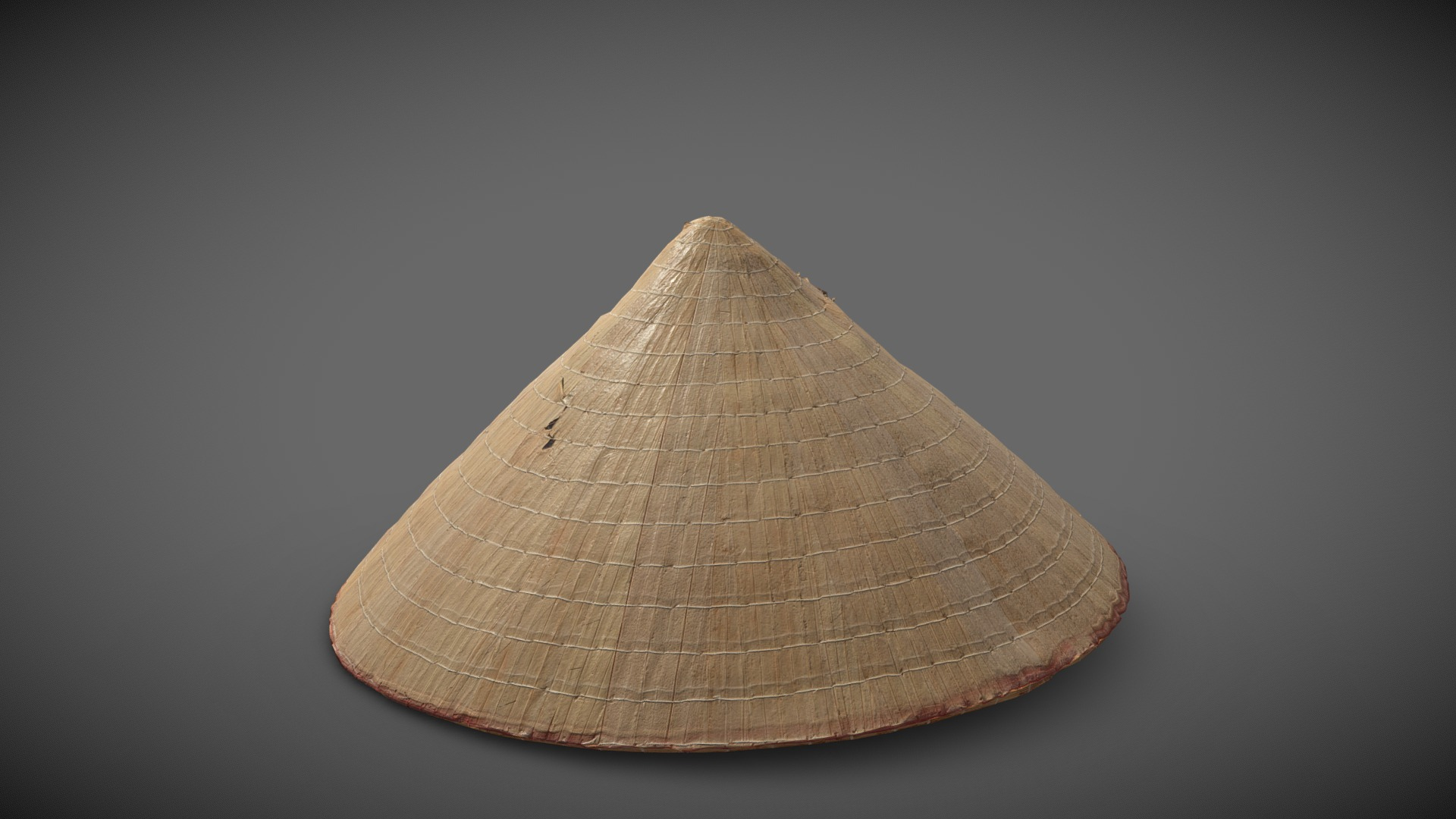 Conical Leaves Hat - Nón lá Vietnamese Hat 3D Model