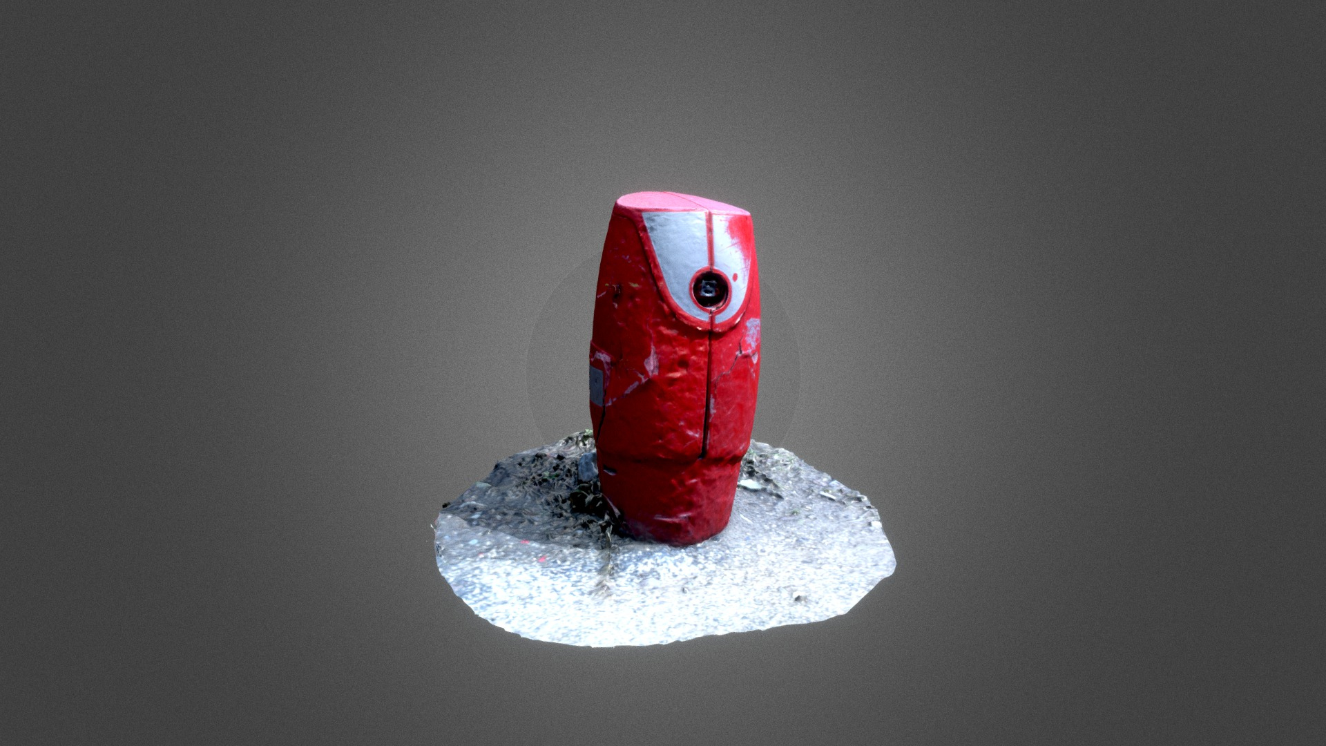 Damaged Firehydrant 3D Model