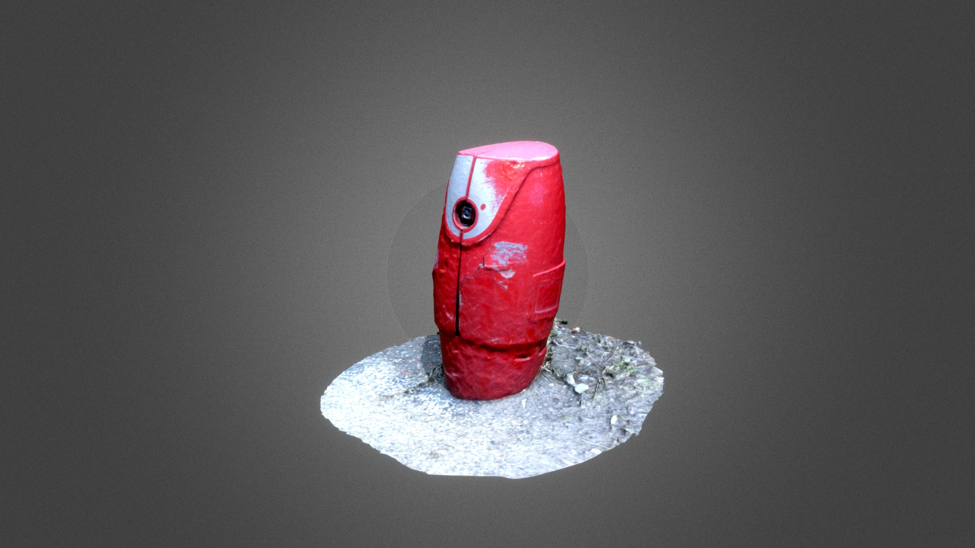 Damaged Firehydrant 3D Model