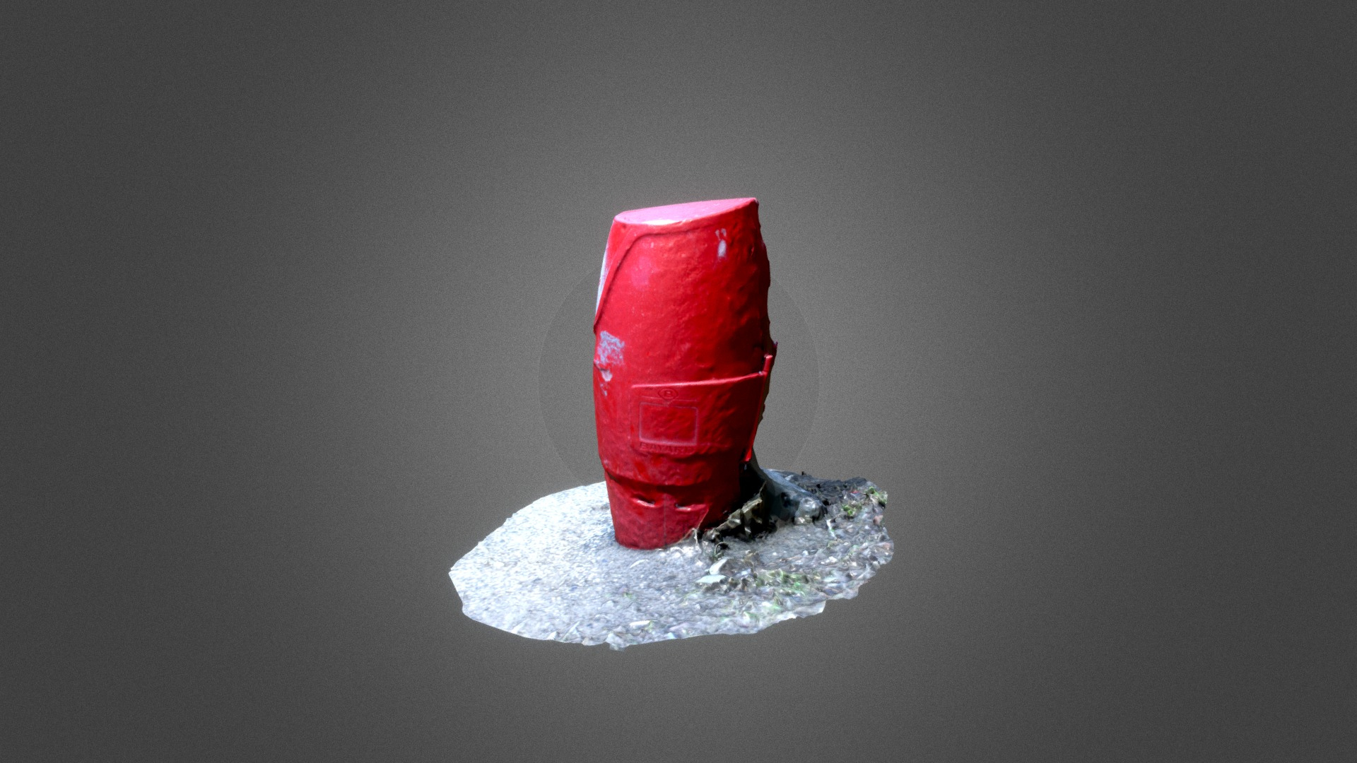 Damaged Firehydrant 3D Model