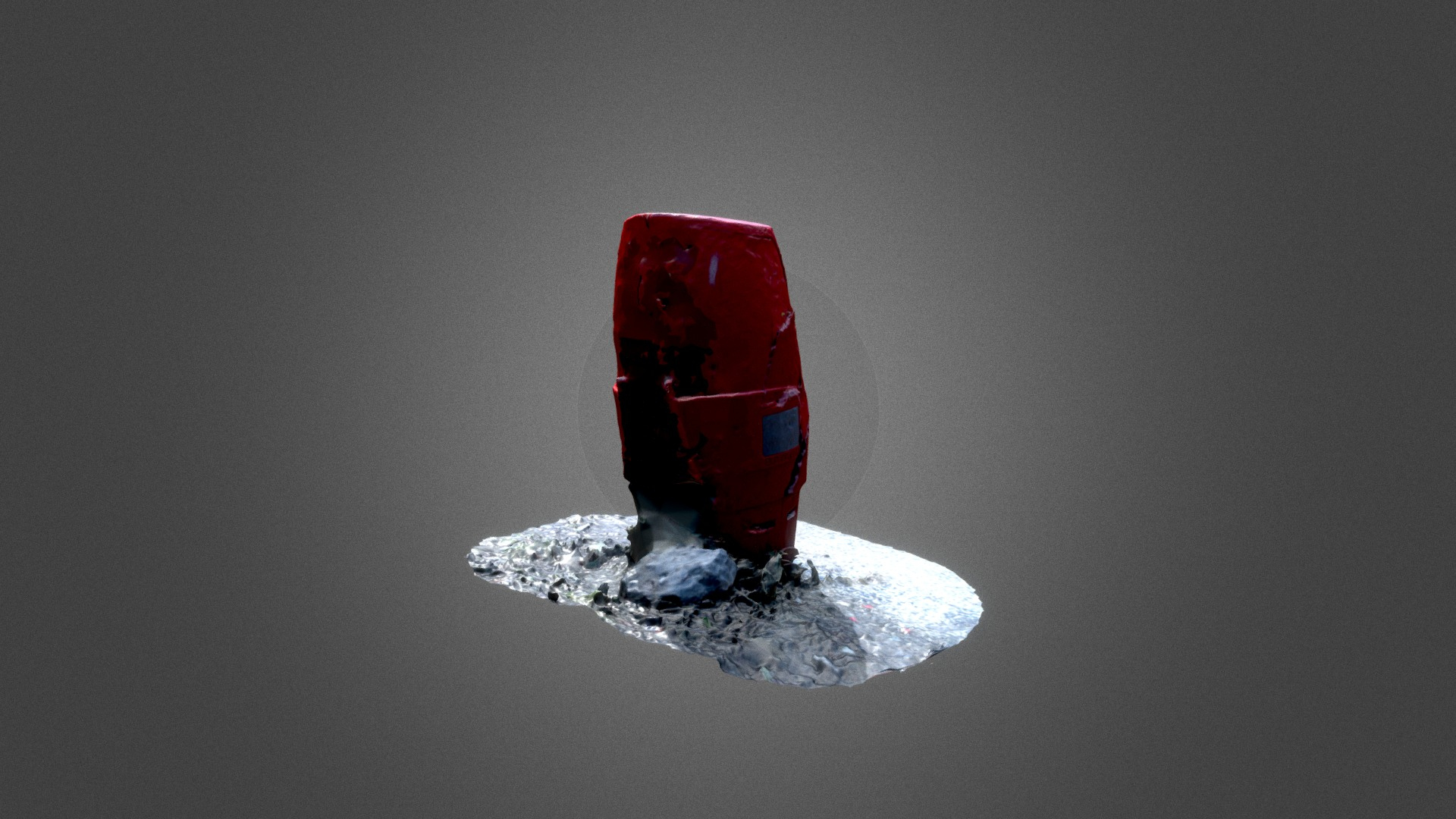 Damaged Firehydrant 3D Model
