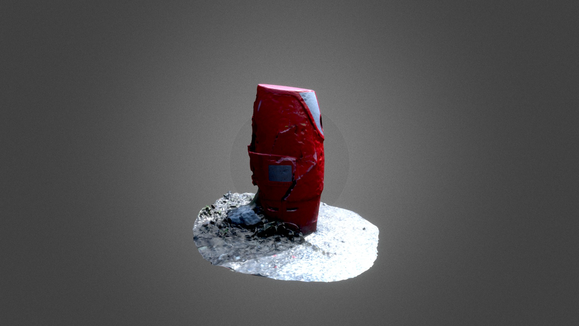 Damaged Firehydrant 3D Model