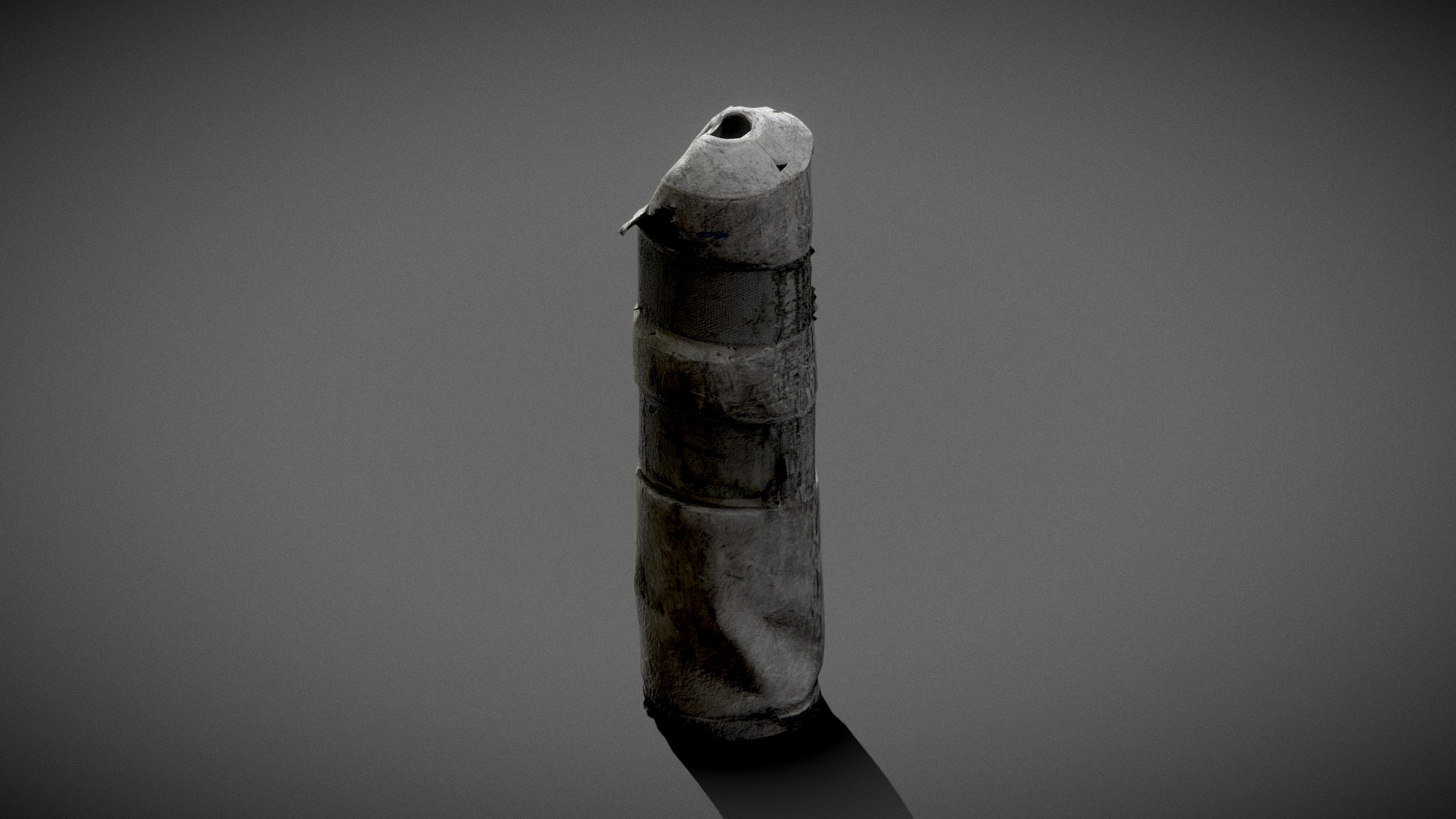Damaged Road Safety Plastic Stud 3D Model
