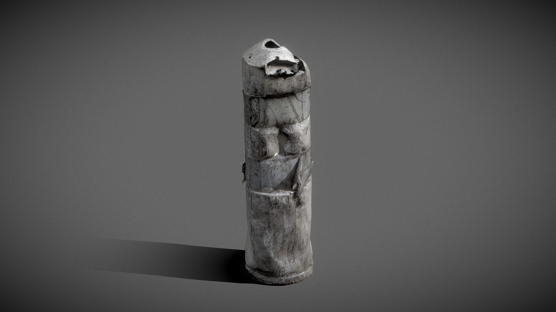 Damaged Road Safety Plastic Stud 3D Model