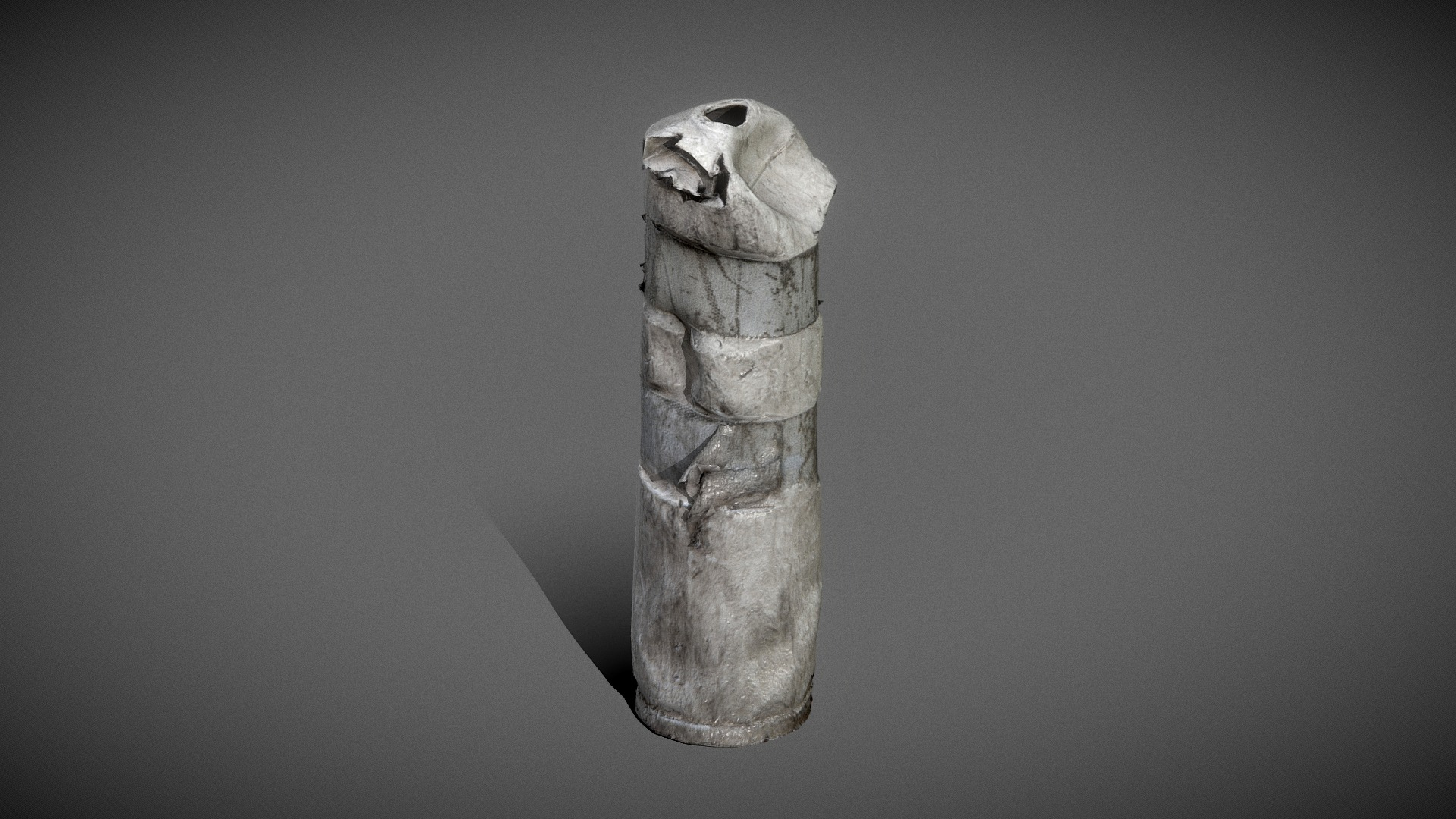 Damaged Road Safety Plastic Stud 3D Model