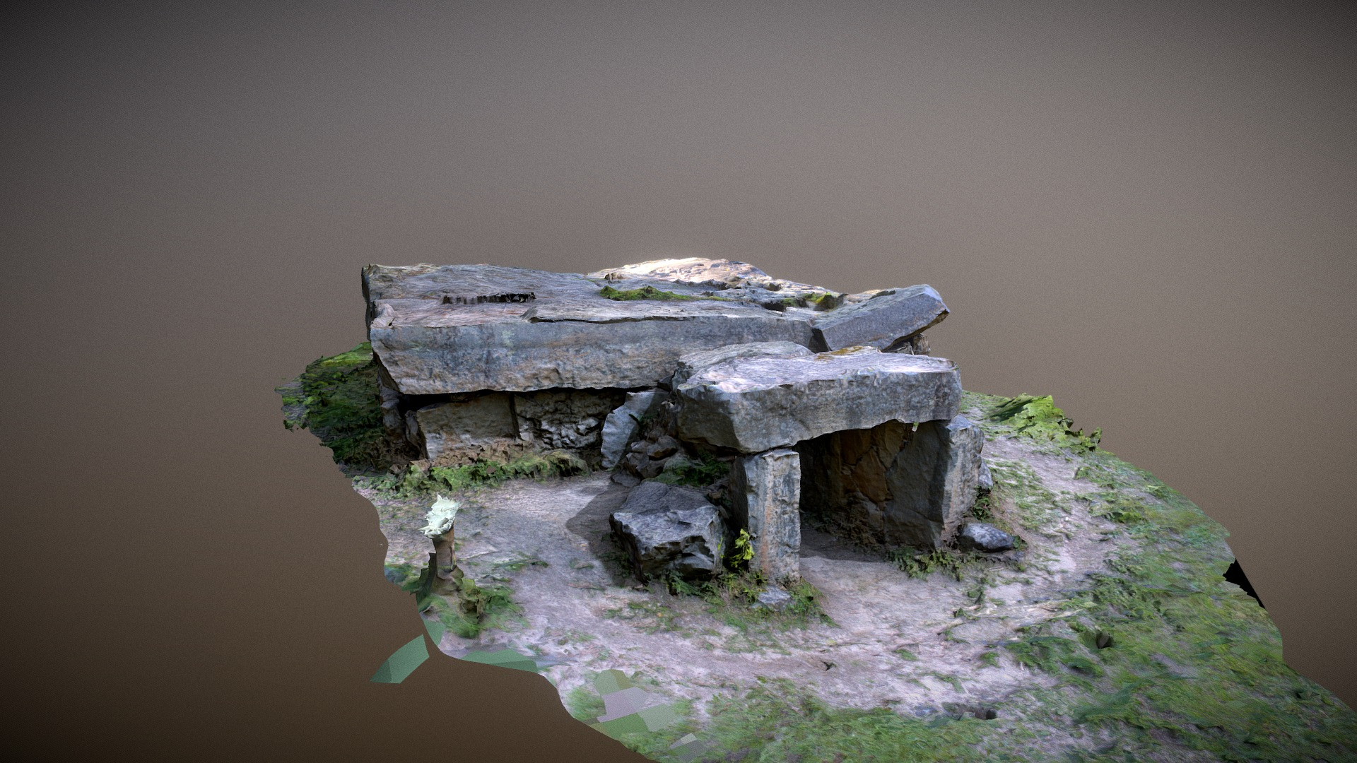 Dolmen de la Bajoulière 4000 BC 3D Model