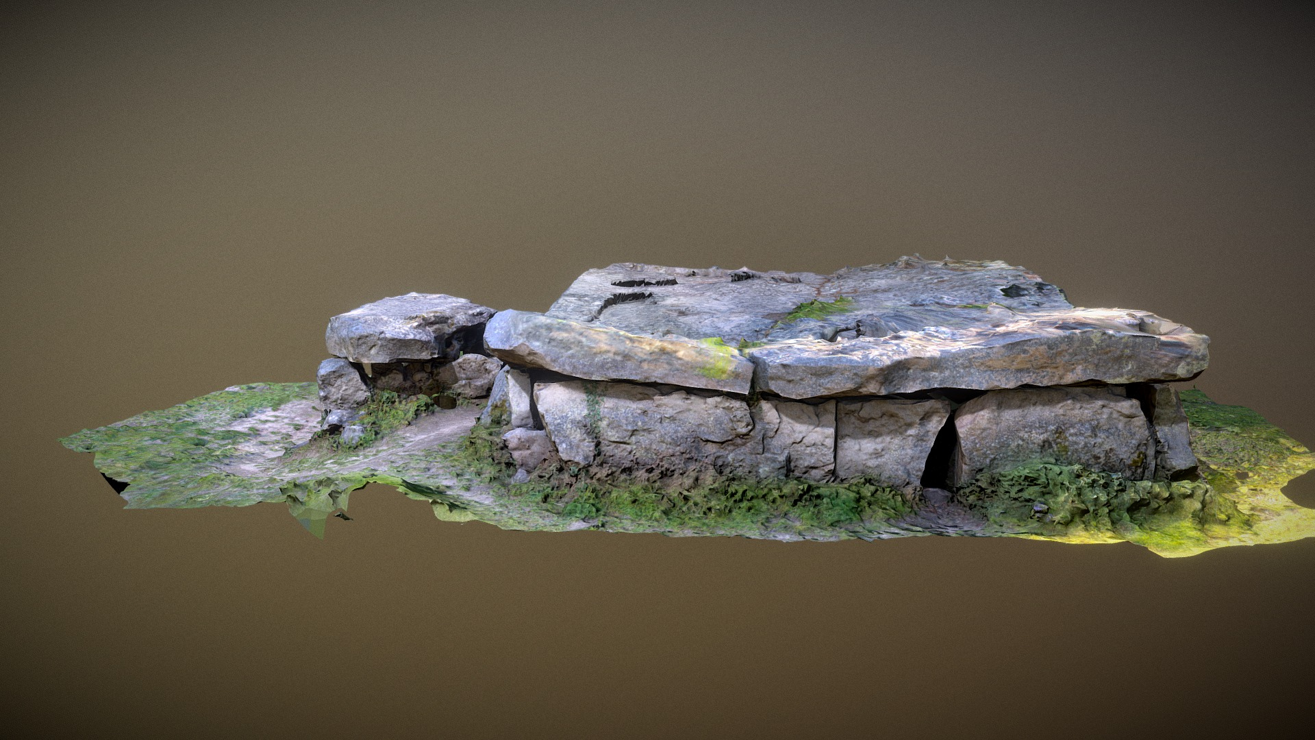 Dolmen de la Bajoulière 4000 BC 3D Model