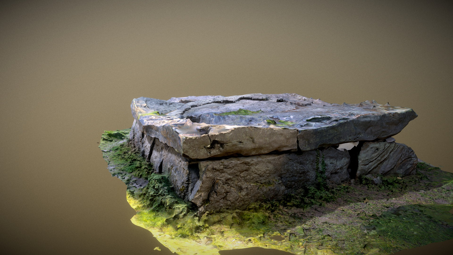 Dolmen de la Bajoulière 4000 BC 3D Model