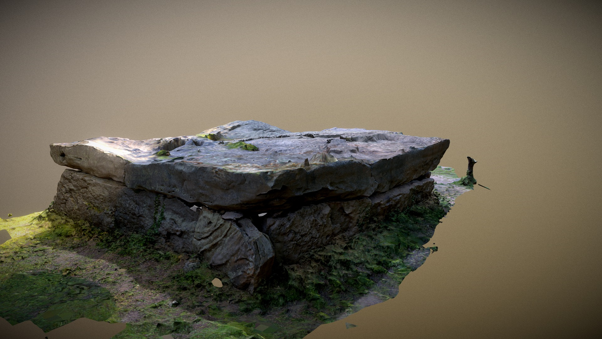 Dolmen de la Bajoulière 4000 BC 3D Model