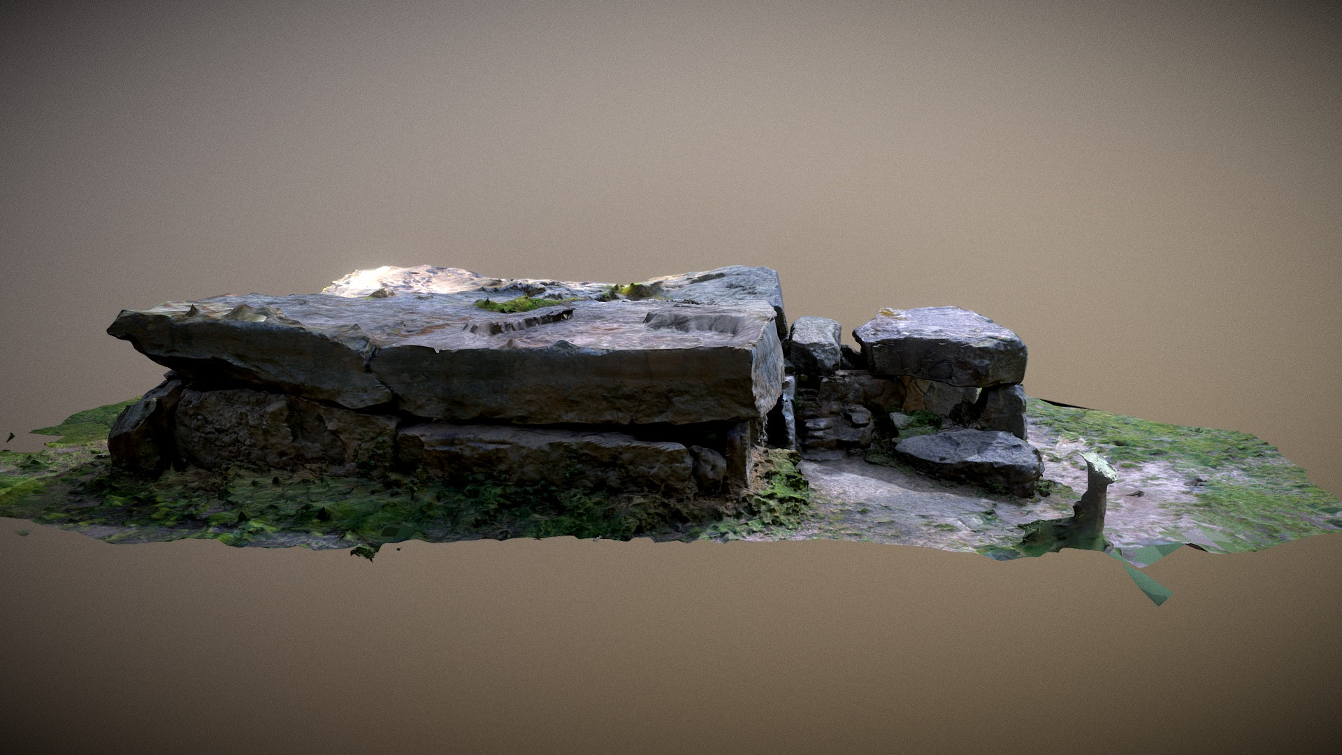 Dolmen de la Bajoulière 4000 BC 3D Model