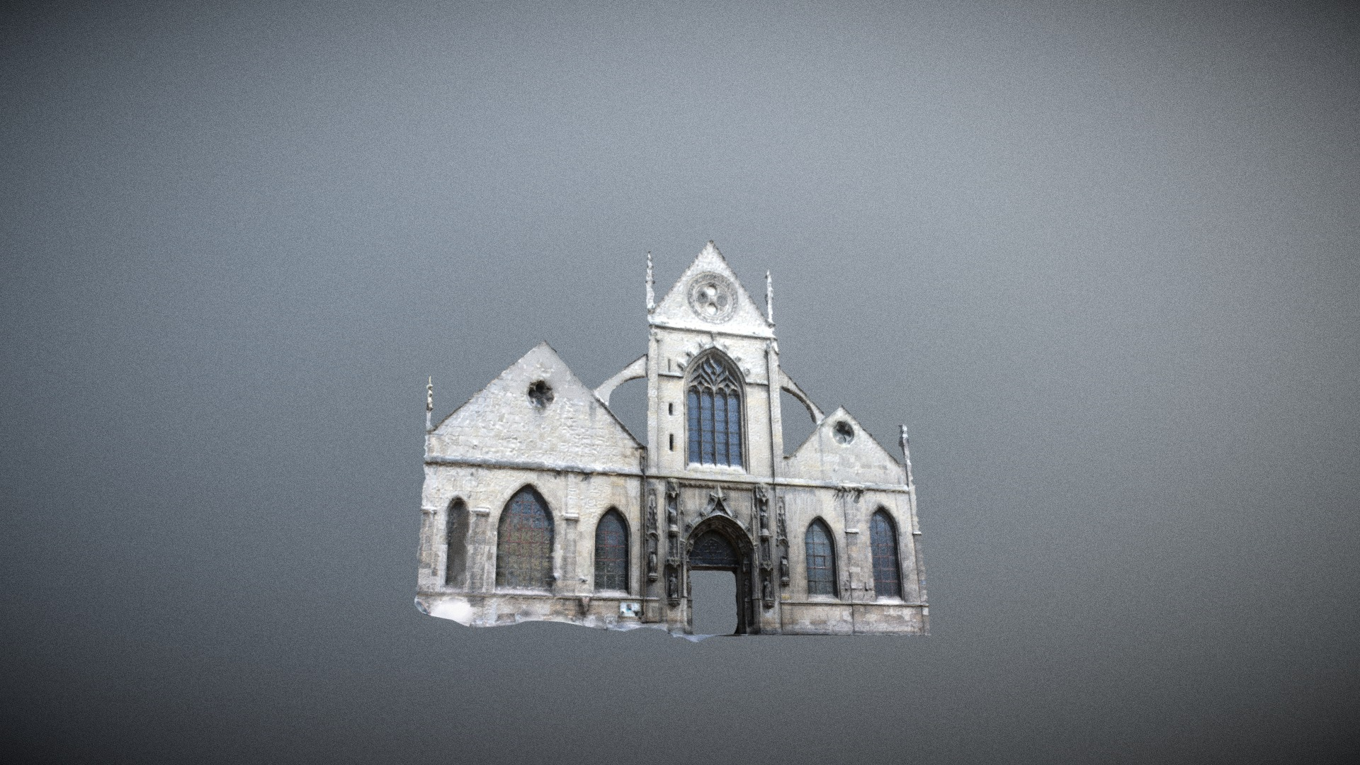 Eglise Saint Nicolas Des Champs XII 3D Model