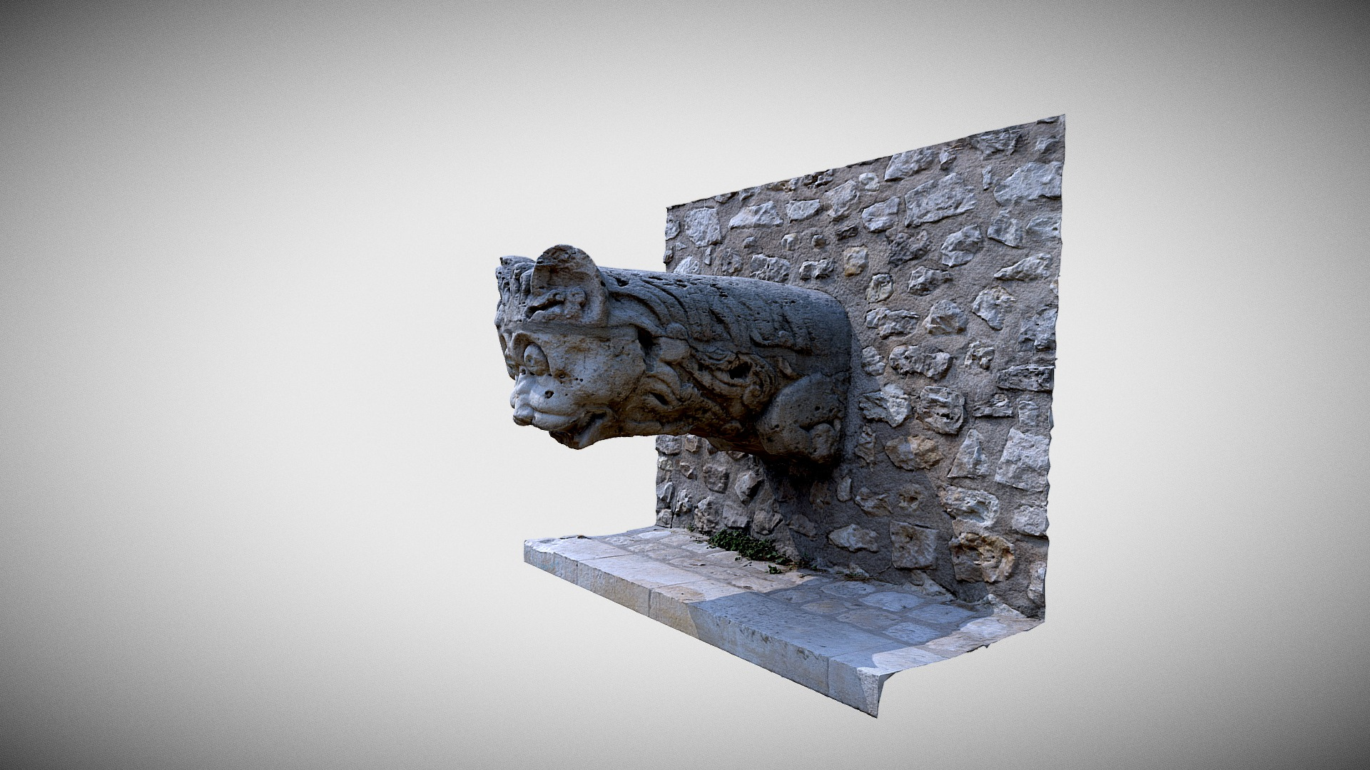 Fontaine Saint-Martin Blois Quick Scan 3D Model