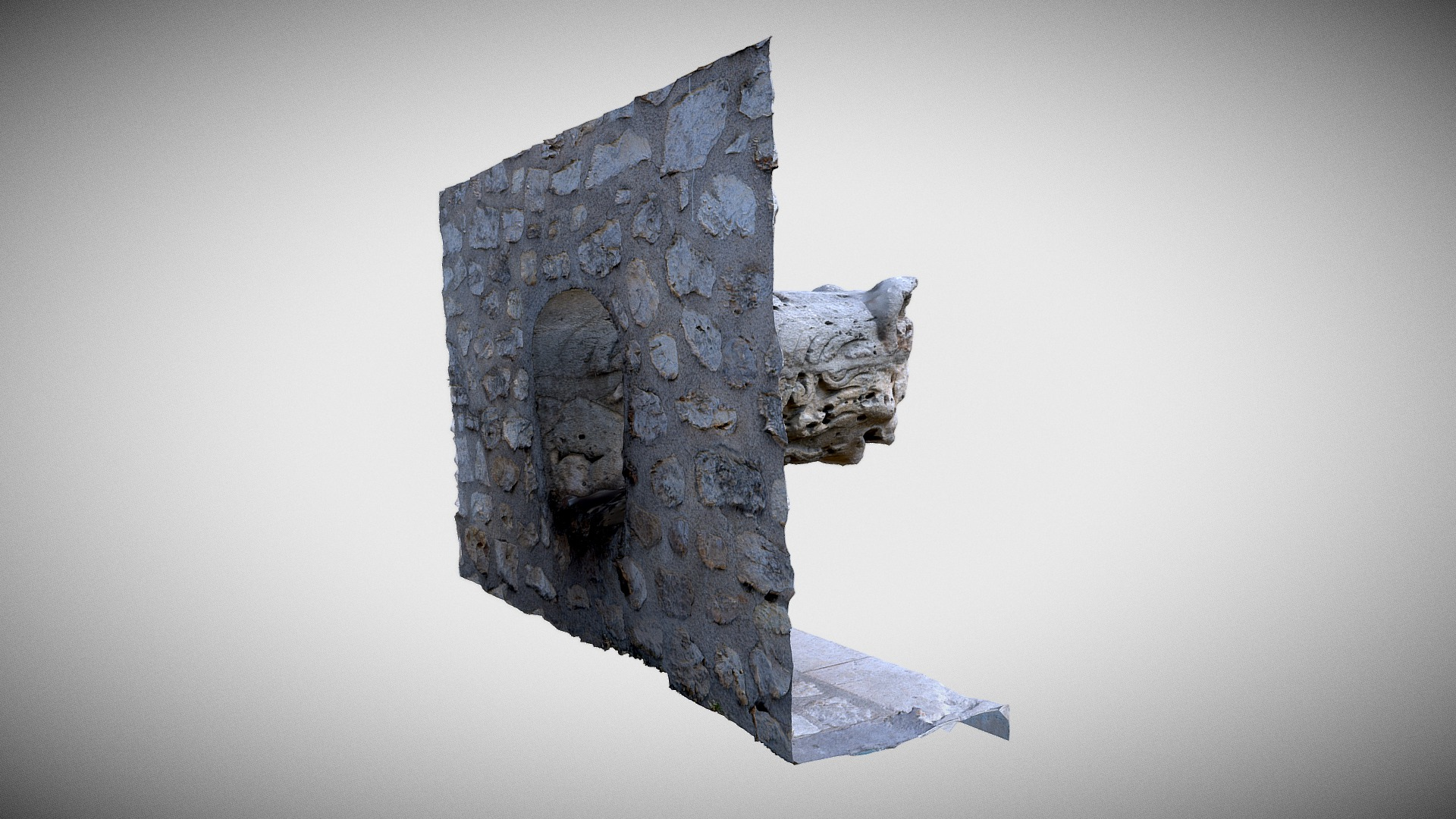 Fontaine Saint-Martin Blois Quick Scan 3D Model