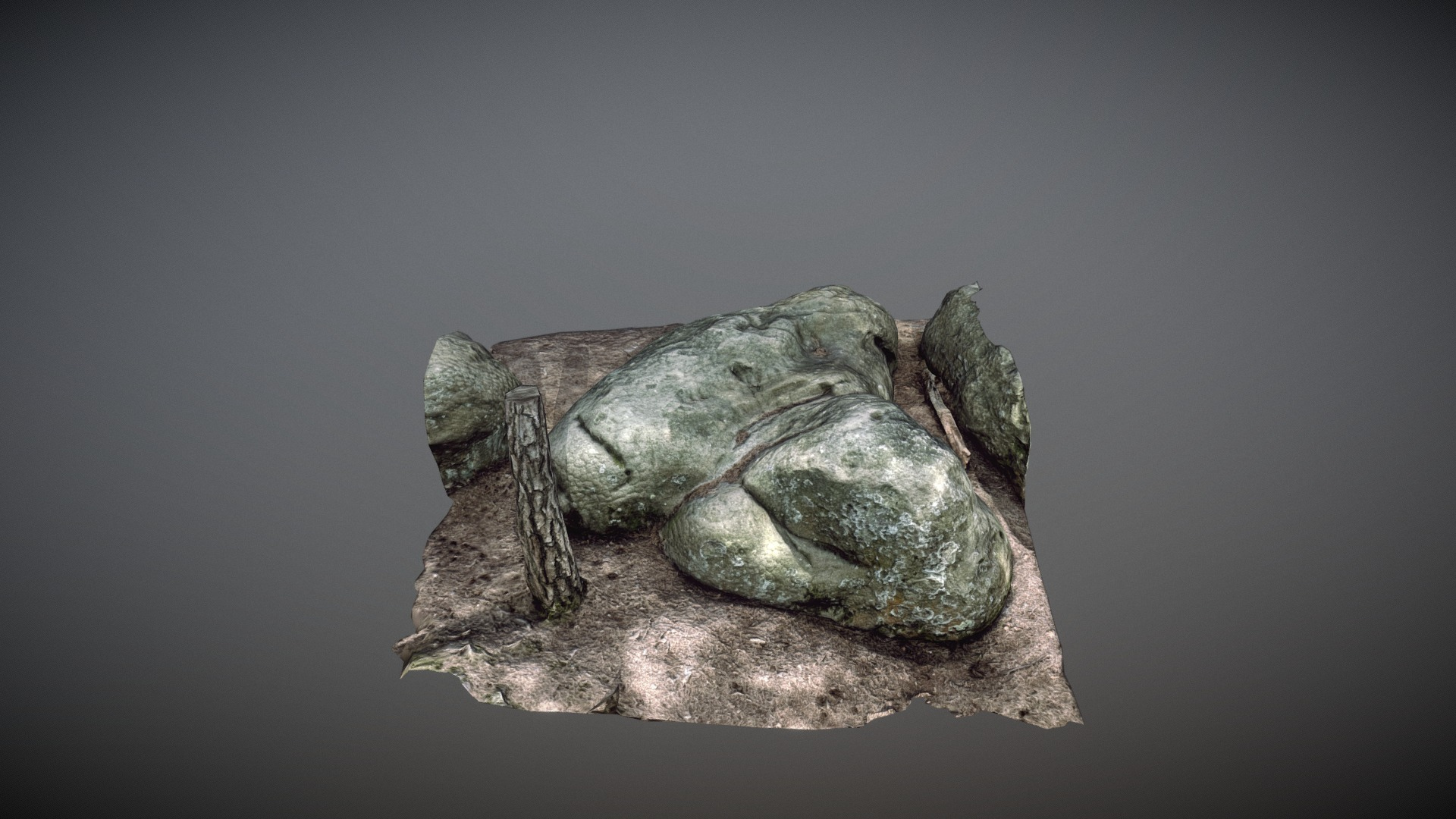 Fontainebleau Forest Rocks 3D Model