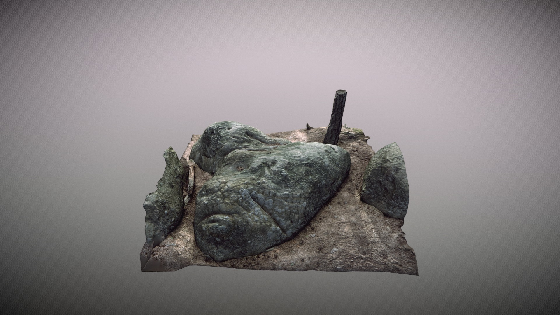 Fontainebleau Forest Rocks 3D Model