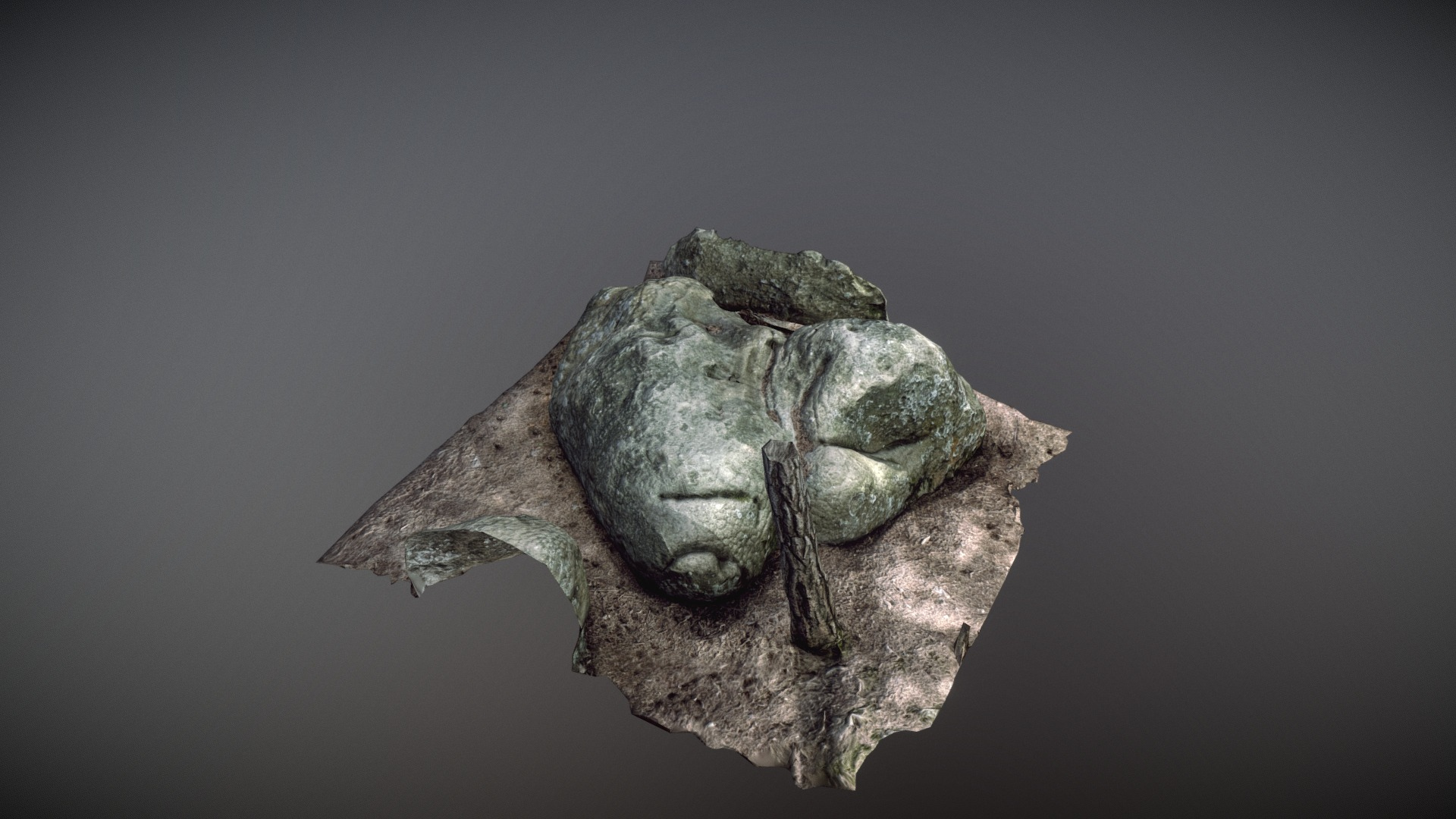 Fontainebleau Forest Rocks 3D Model