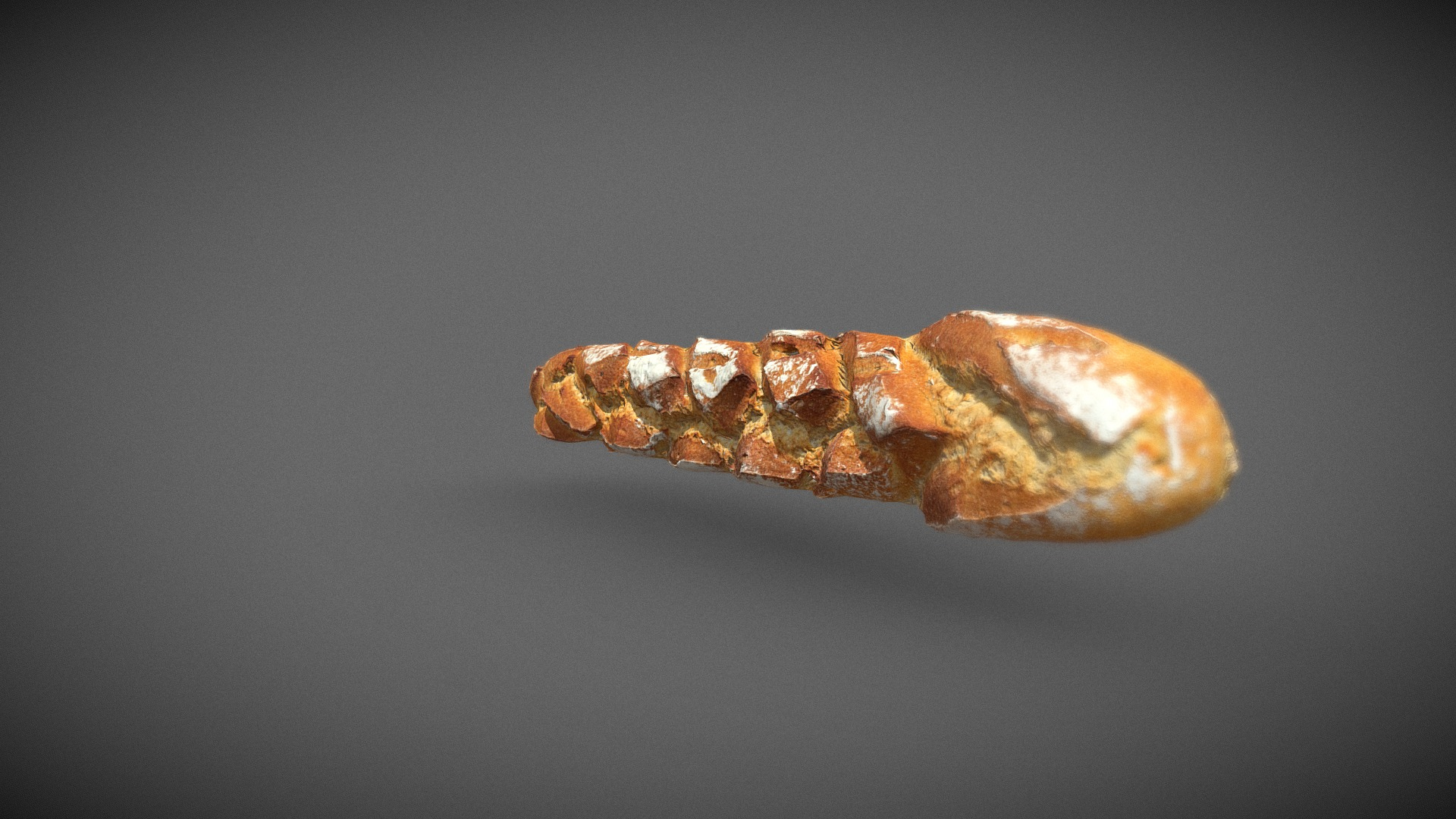 French Baguette scan " La Rustique" 3D Model