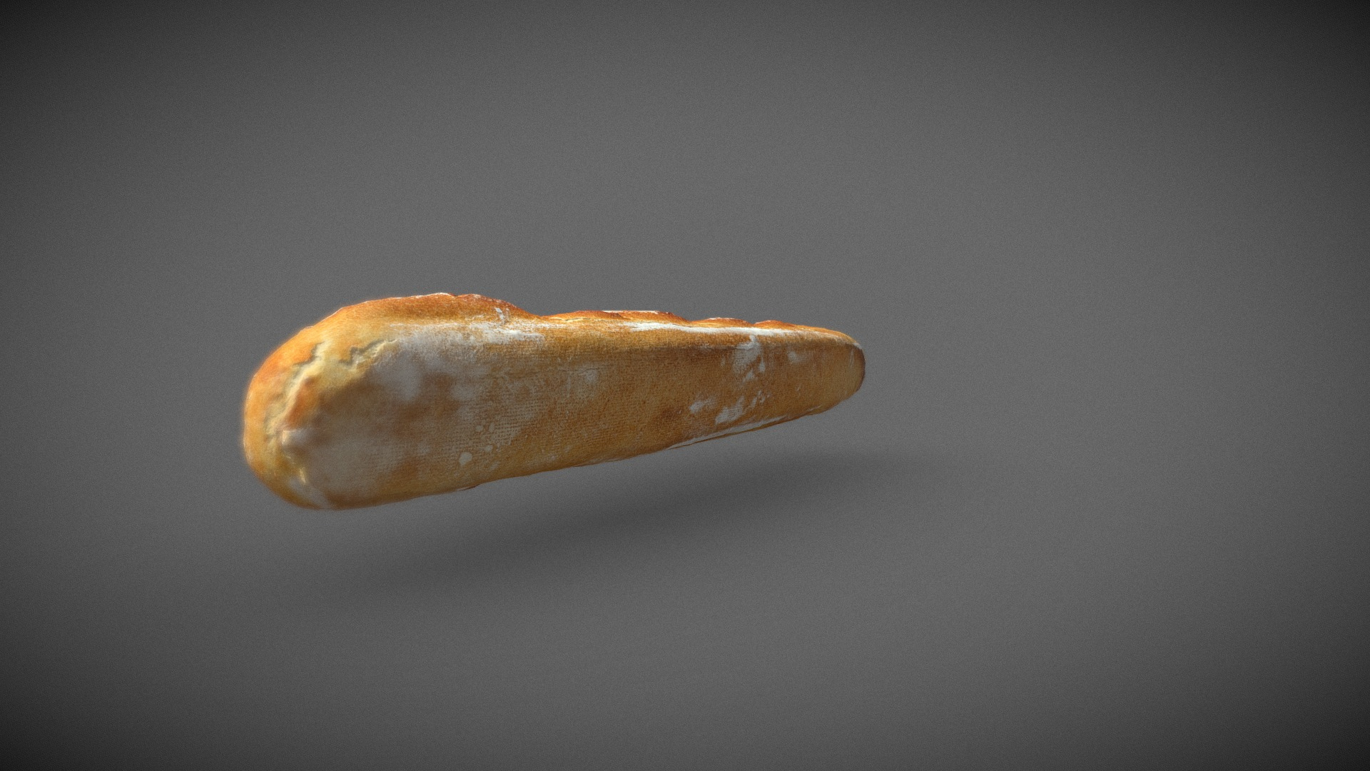 French Baguette scan " La Rustique" 3D Model