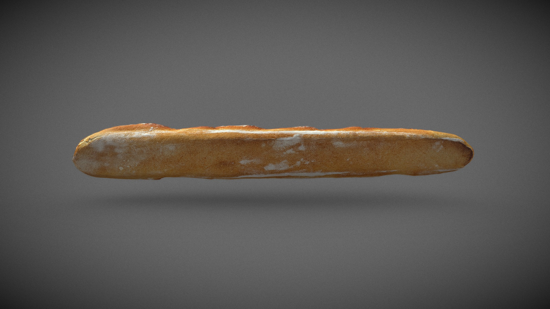 French Baguette scan " La Rustique" 3D Model