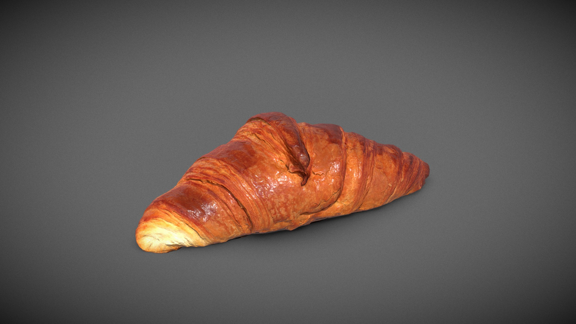 French Croissant 3D Model