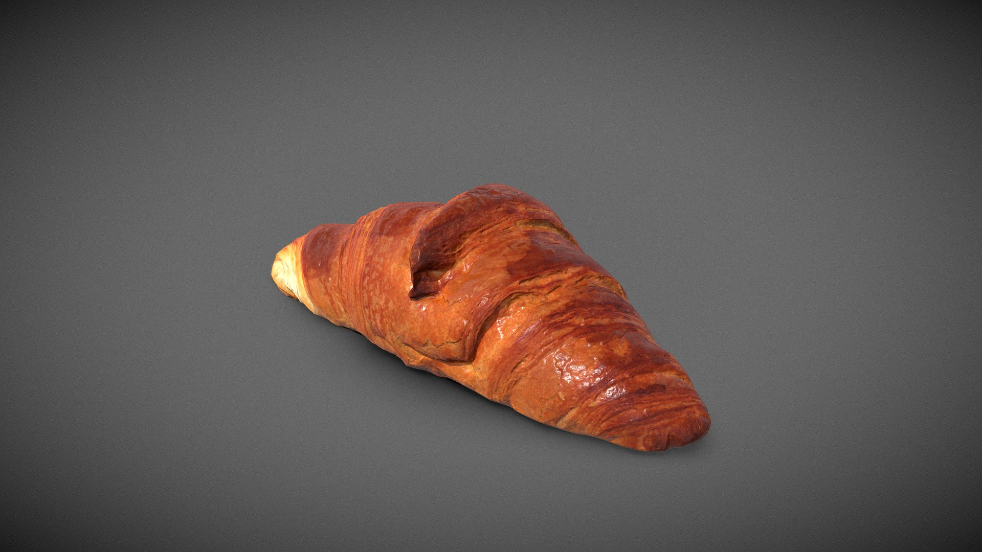 French Croissant 3D Model