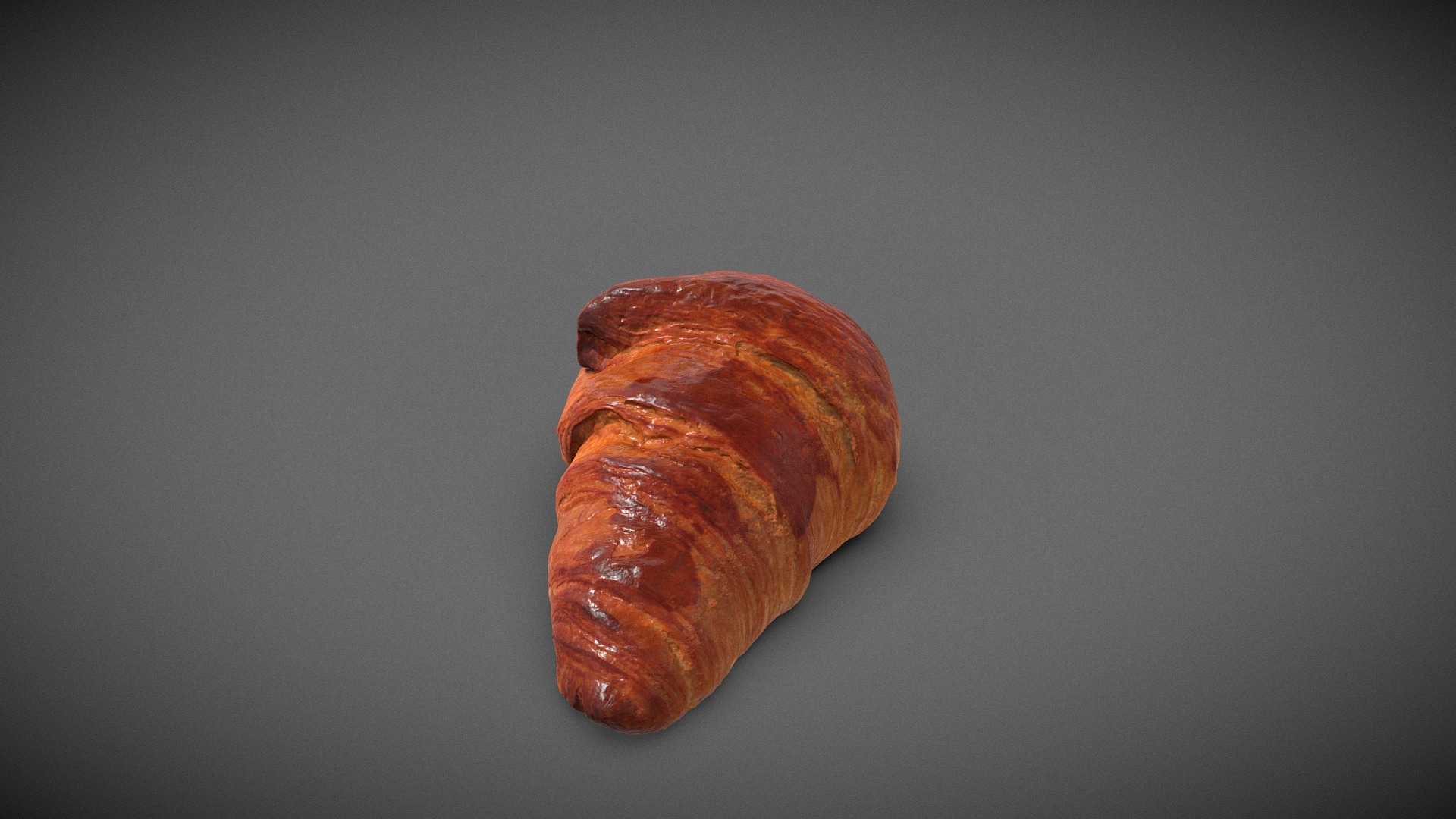 French Croissant 3D Model