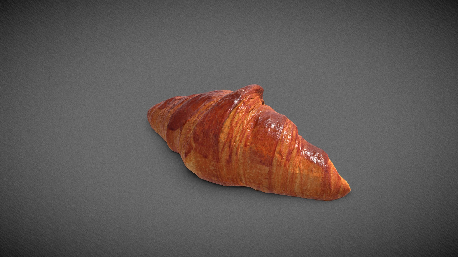 French Croissant 3D Model