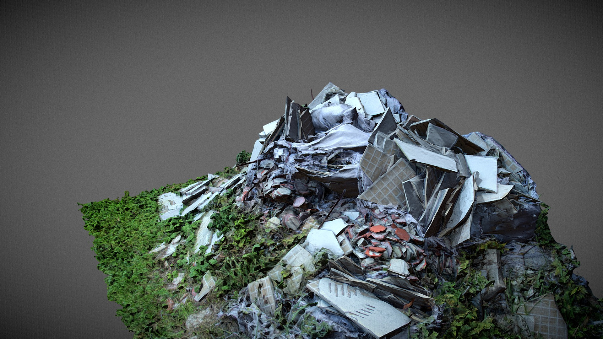 Garbages Pile quick scan 3D Model
