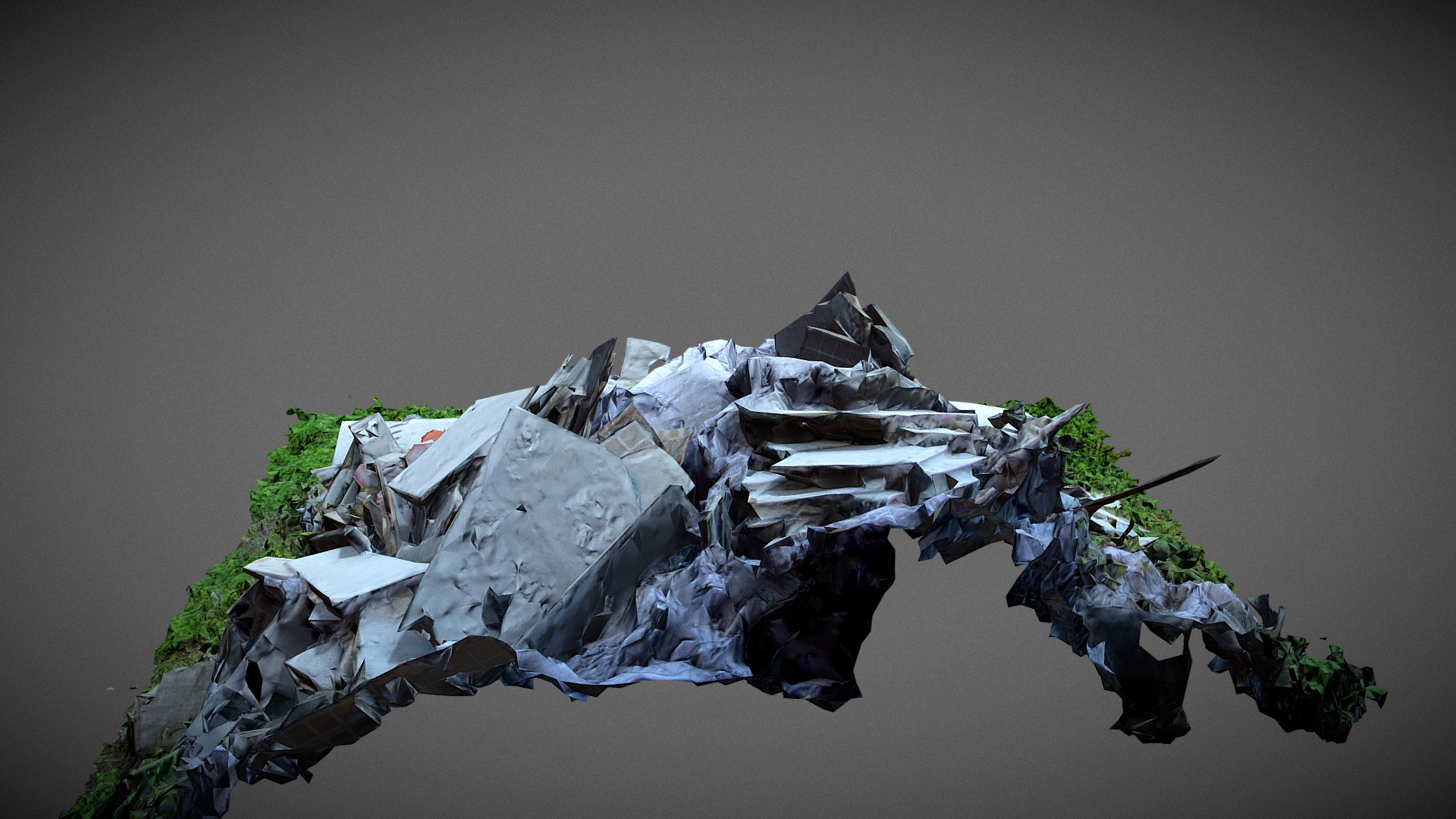 Garbages Pile quick scan 3D Model