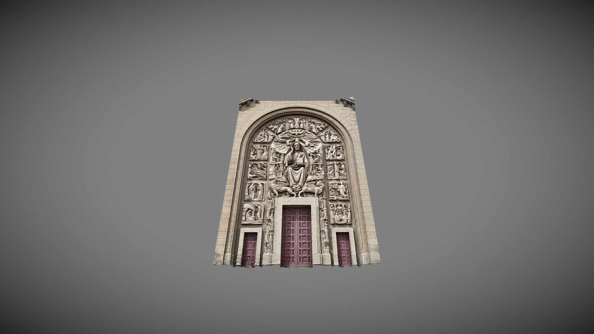 Église du Sacré-C&oeligur de Gentilly 3D Model