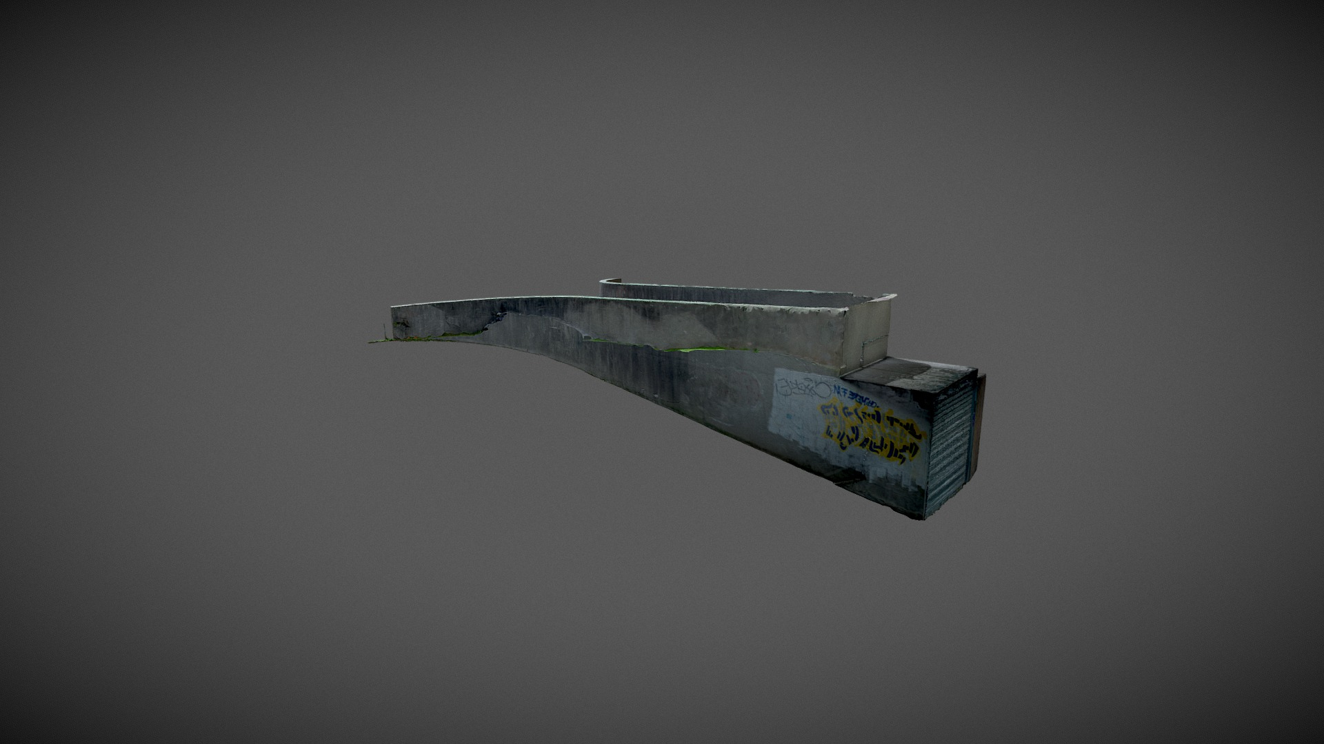 Huge Parking Entrance 3D Model