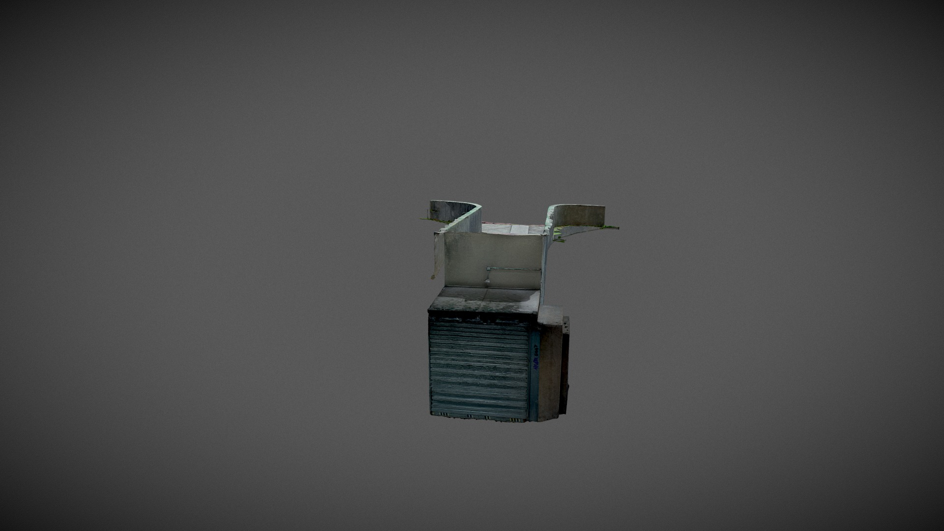 Huge Parking Entrance 3D Model