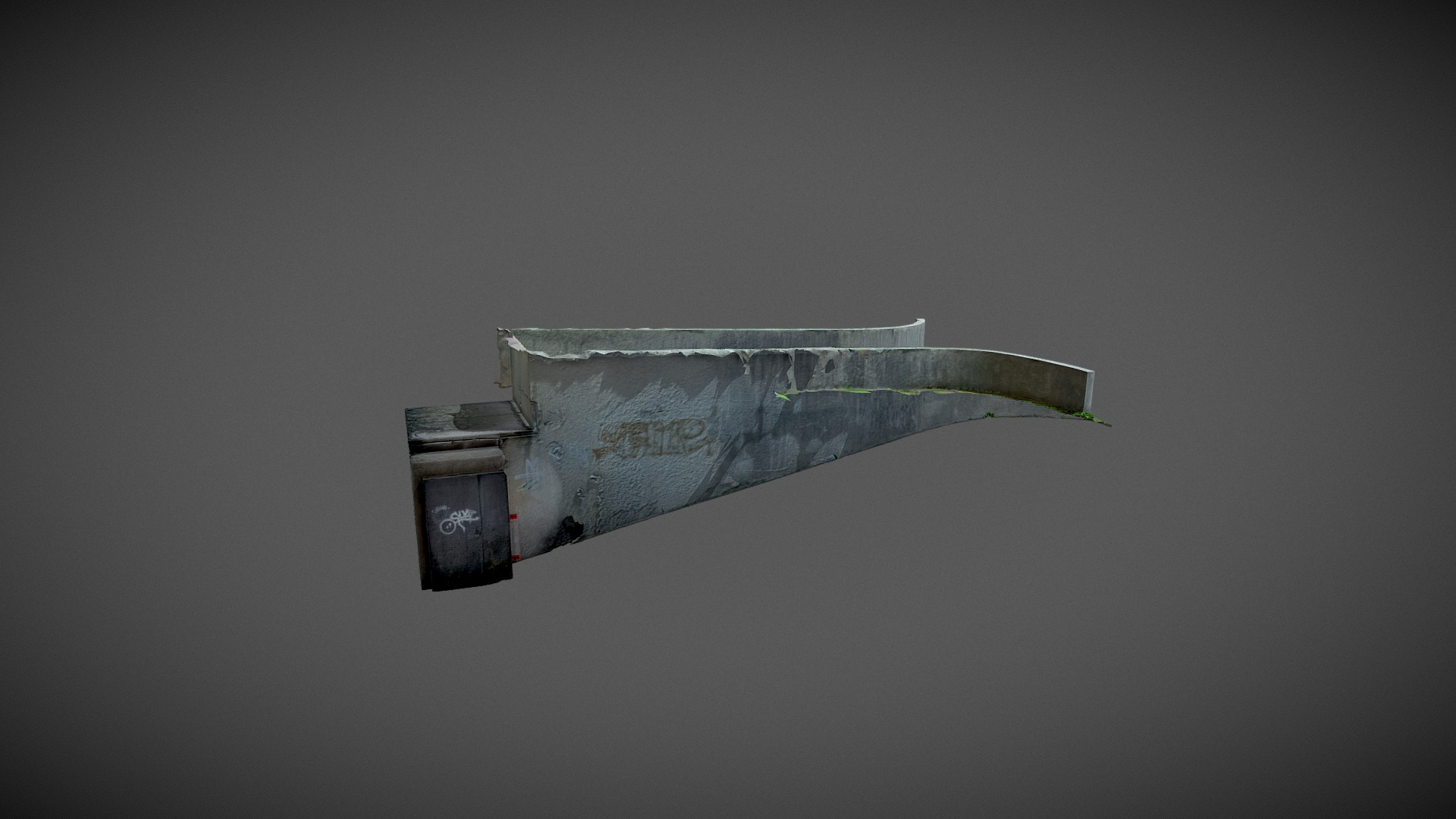 Huge Parking Entrance 3D Model