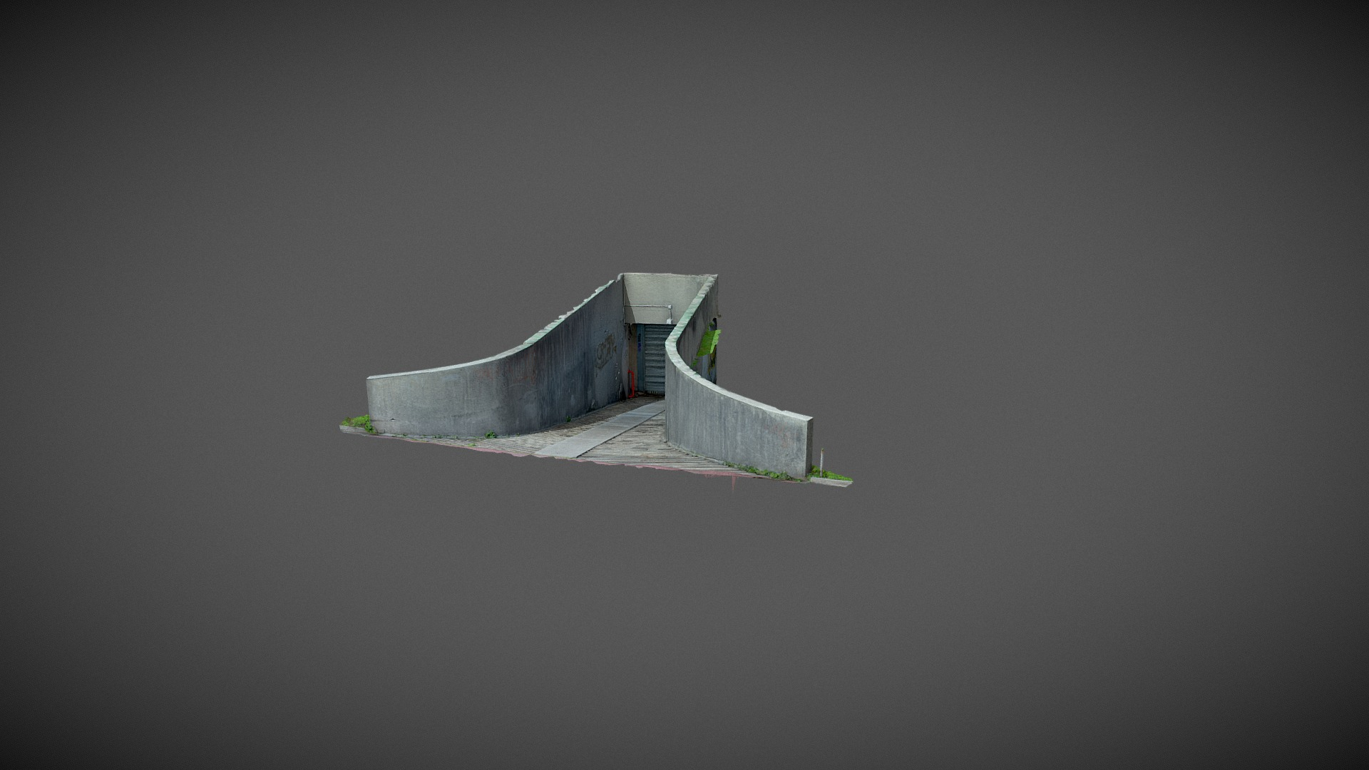Huge Parking Entrance 3D Model